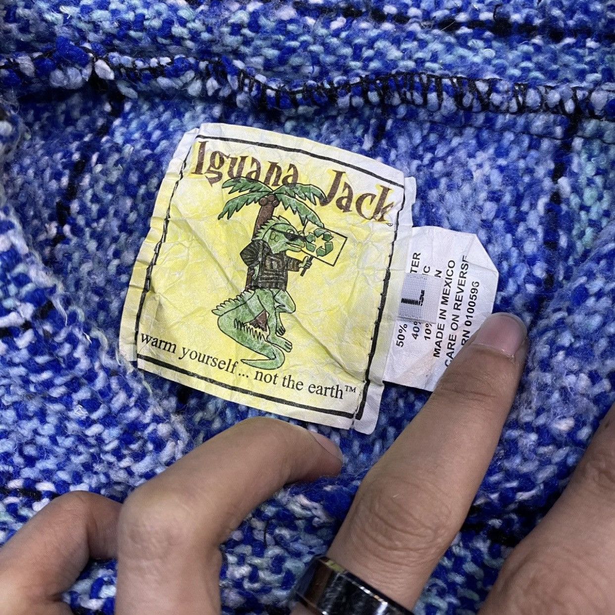 Mexican Threads × Mexicana × Vintage VINTAGE RARE‼️Mexican Threads By Iguana Jack Baja Hoodies Size US L / EU 52-54 / 3 - 8 Thumbnail