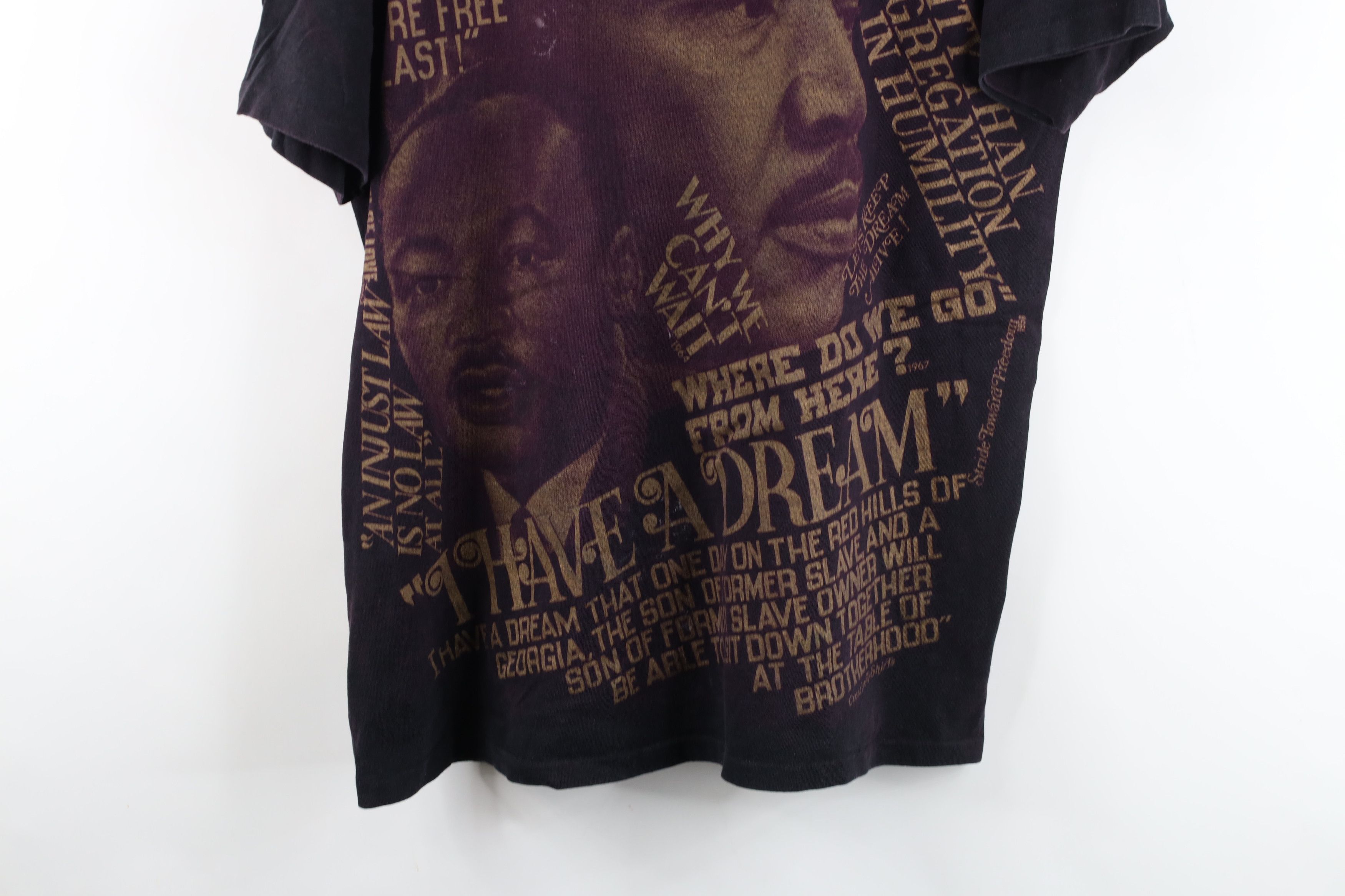 Vintage Vintage 90s Martin Luther King Jr All Over Print T-Shirt Size US XL / EU 56 / 4 - 3 Thumbnail