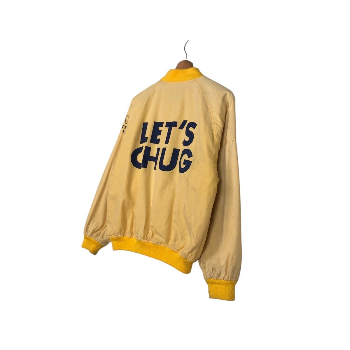 Japanese Brand 📌Sing Guts Bomber Jacket Spell Out Big Logo Issey Miyake Size US M / EU 48-50 / 2 - 11 Thumbnail