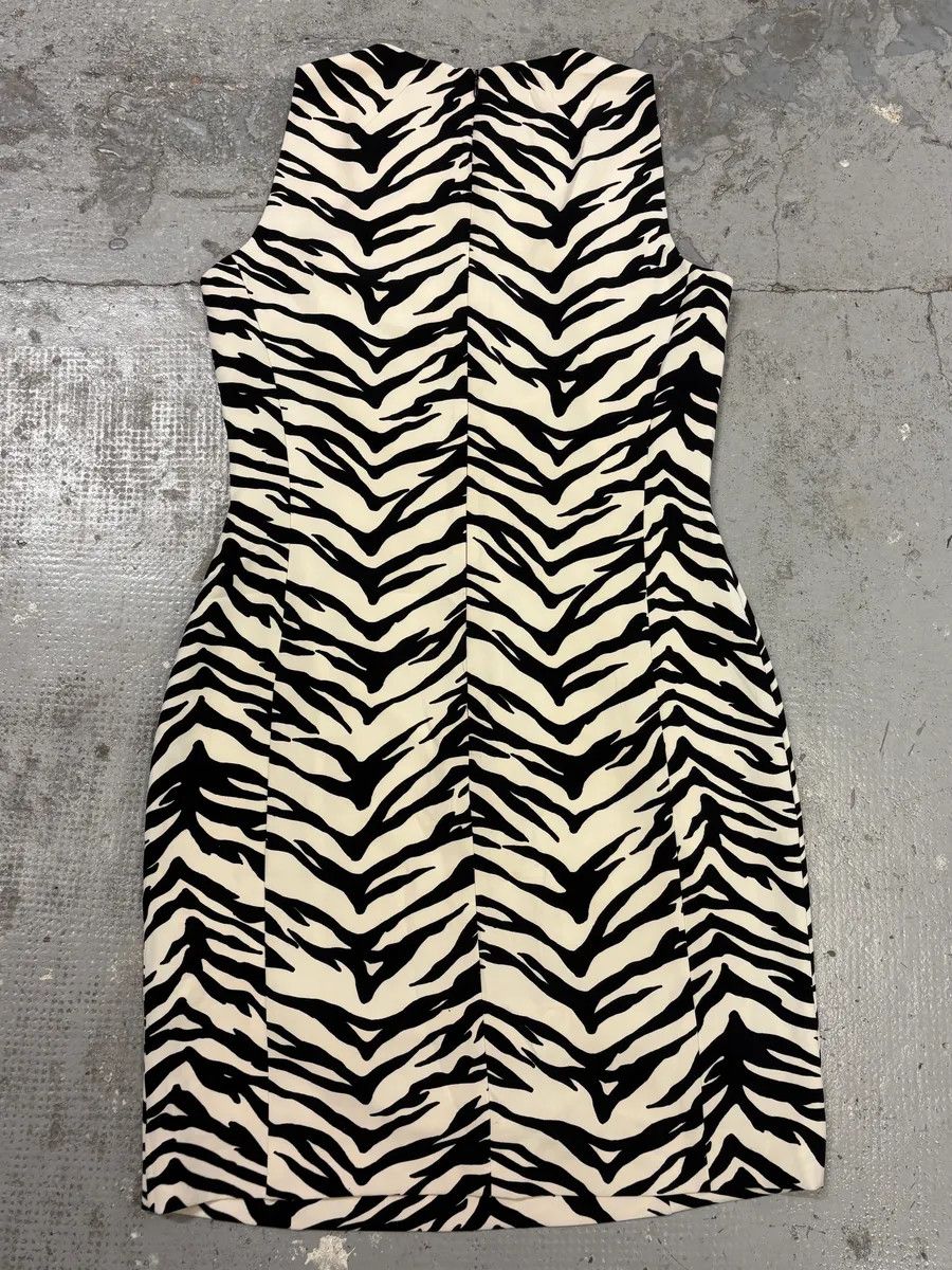 Moschino × Vintage Moschino Zebra Balck & White Dress Size M / US 6-8 / IT 42-44 - 4 Thumbnail