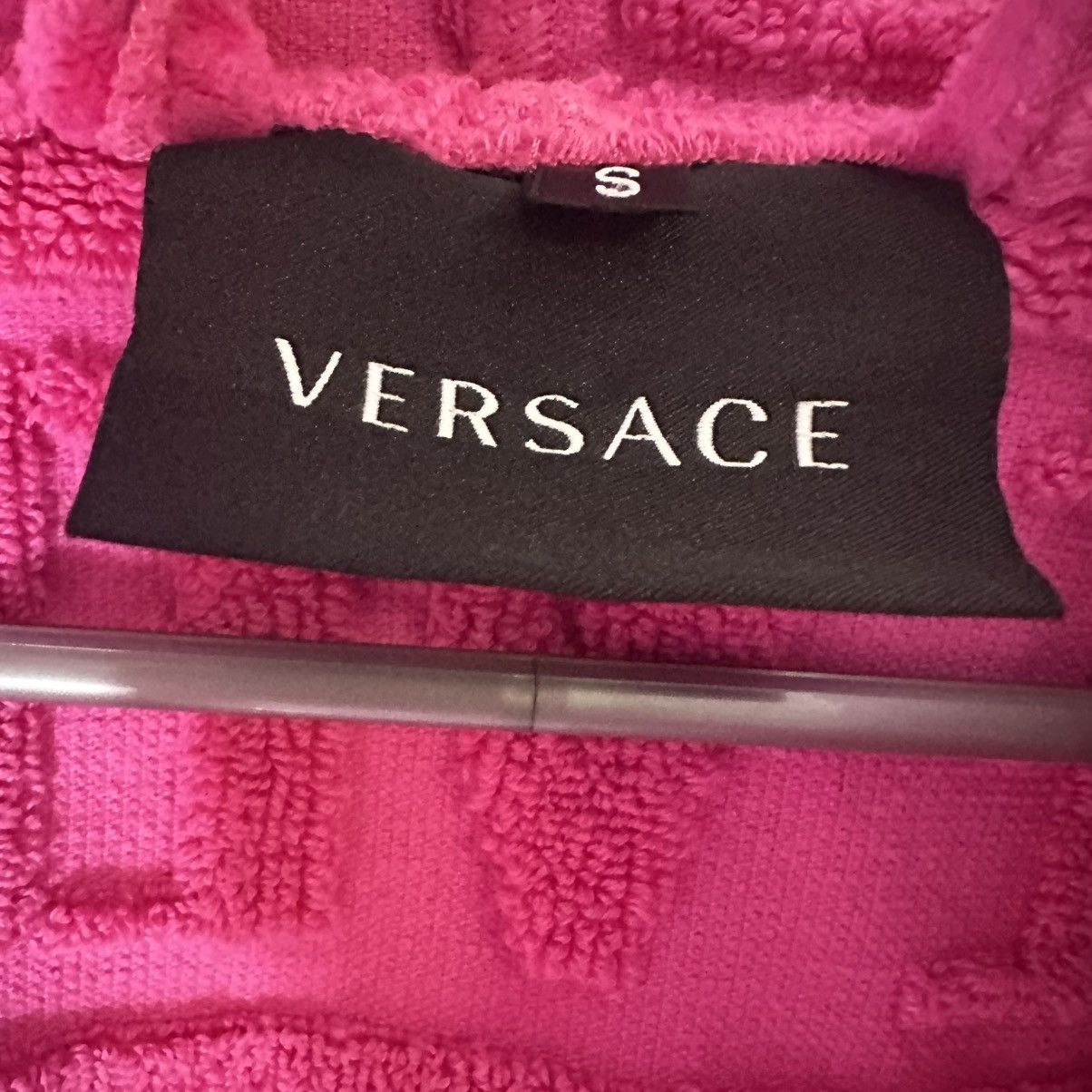 Versace Versace pink robe short with belt terry cloth towel Size S / US 4 / IT 40 - 3 Thumbnail
