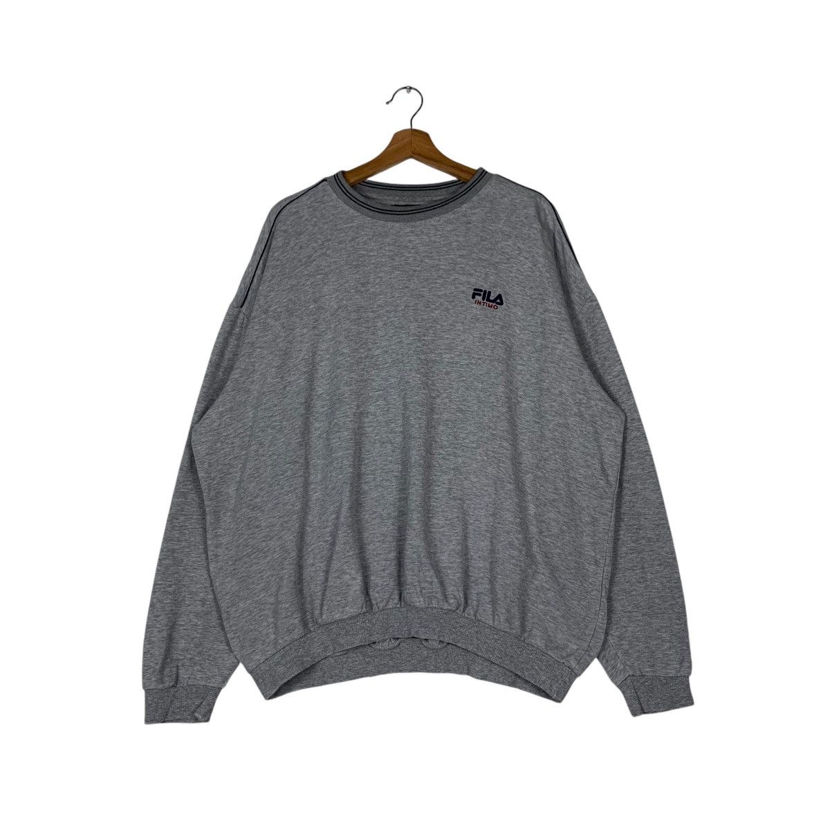 Fila FILA Intimo Small Logo Gray Sweatshirt #1344-C61 Size US XXL / EU 58 / 5 - 1 Thumbnail