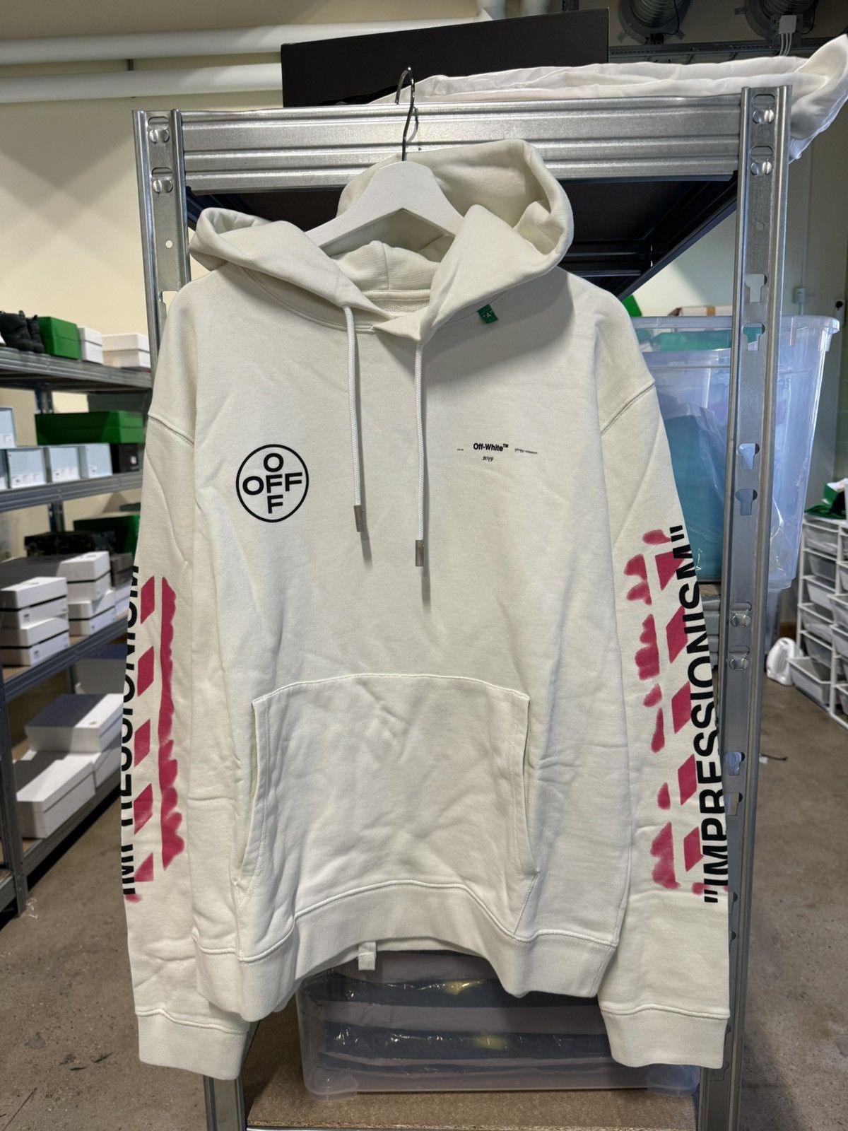 Off white hoodie retail hotsell