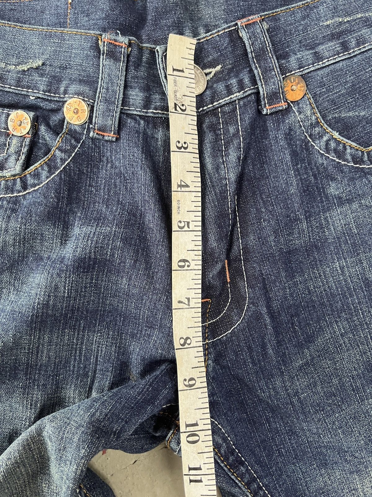 True Religion True Religion Joey Super Flare Embroidered Japanese Motive Size US 33 - 15 Thumbnail