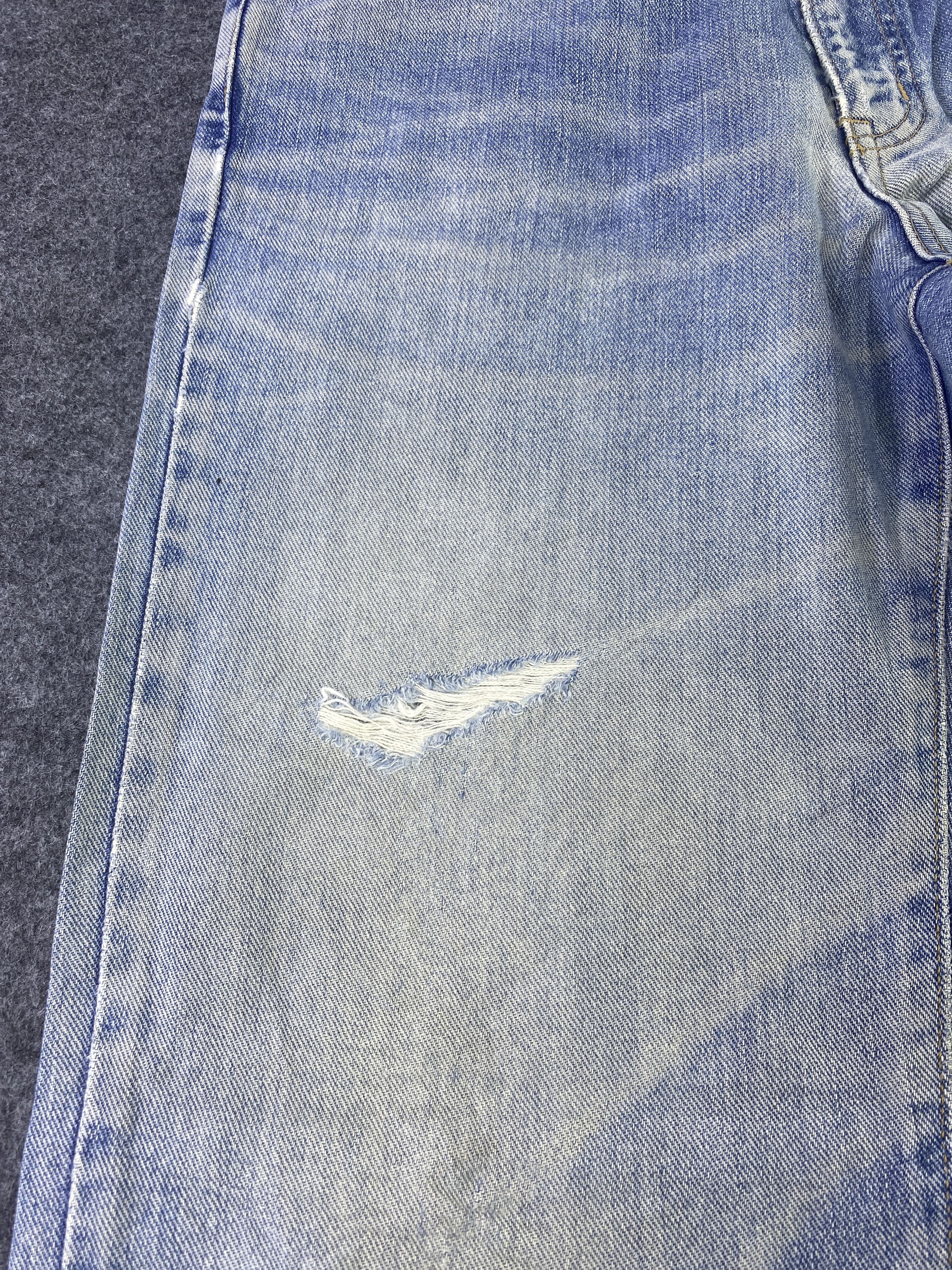 Edwin Edwin 604 Distress Blue Wash Denim - J903 Size US 29 - 13 Thumbnail