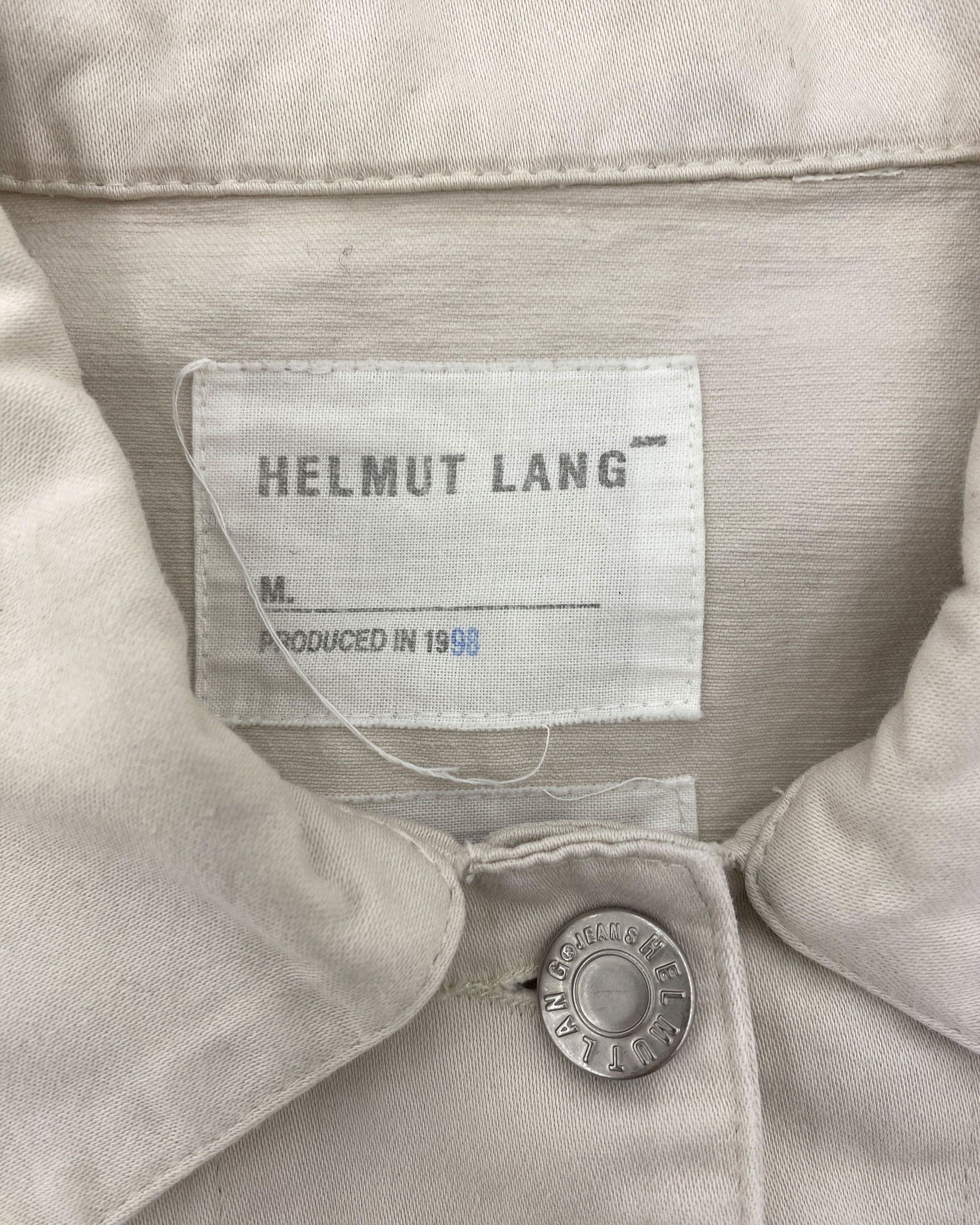 Helmut Lang 1998 Vintage Cotton Denim Jacket Size M / US 6-8 / IT 42-44 - 4 Thumbnail
