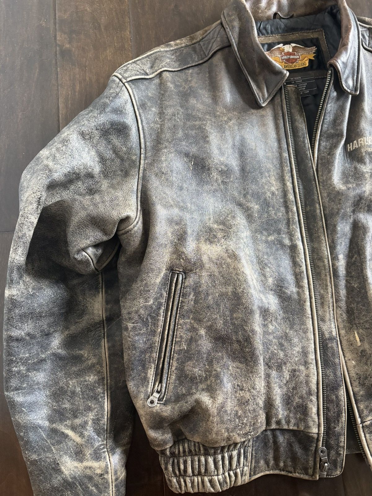 Harley Davidson Vintage Genuine Leather Harley-Davidson Biker Jacket Size US XXL / EU 58 / 5 - 4 Thumbnail
