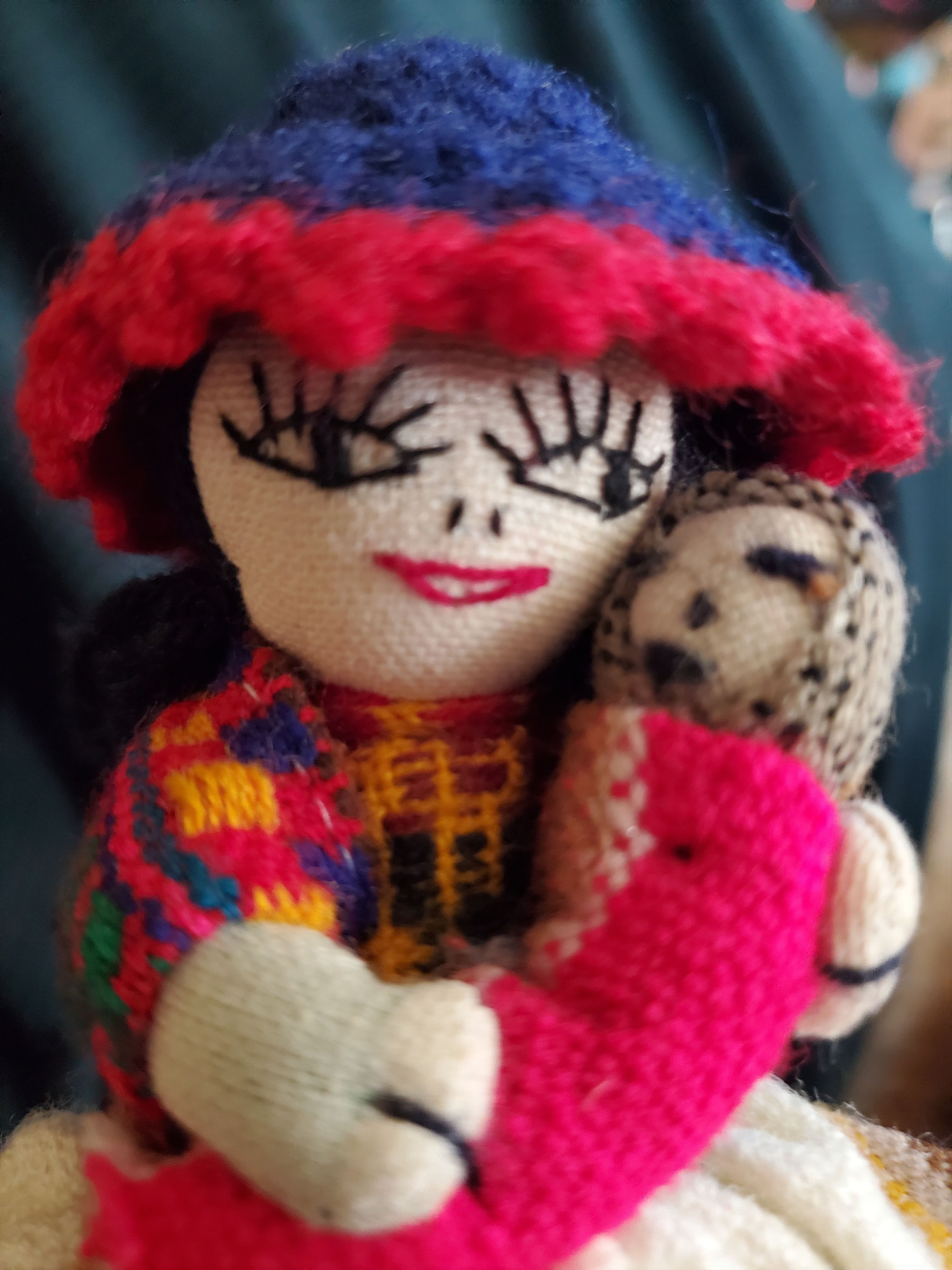 Handmade Handmade Peruvian Folk Art Doll with Baby Size ONE SIZE - 2 Thumbnail