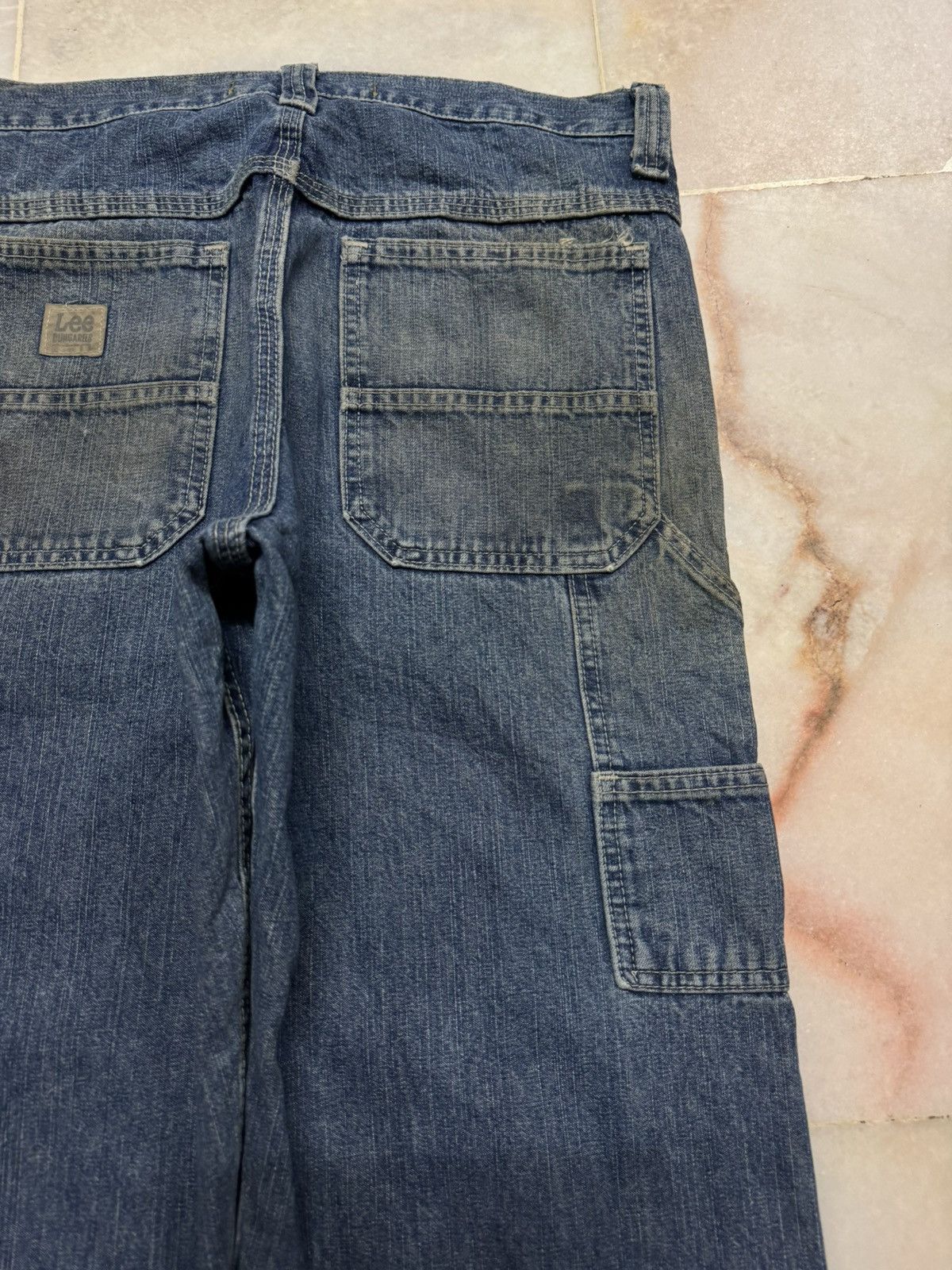 Lee BAGGY💥90s STYLE LEE DUNGAREES CARPENTER RUSTY INSANE MUDWASH Size US 32 / EU 48 - 16 Thumbnail