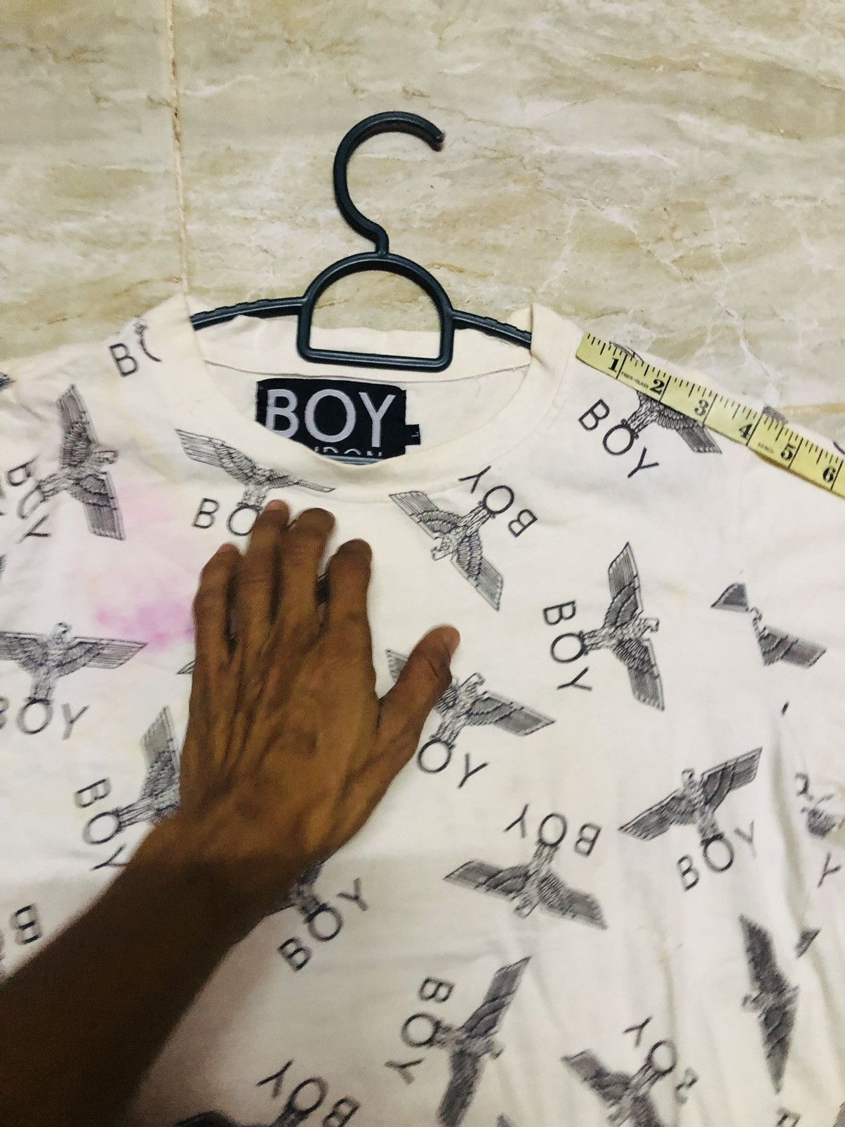 Boy London Boy London White All Over Print T- Shirt Size US L / EU 52-54 / 3 - 6 Thumbnail