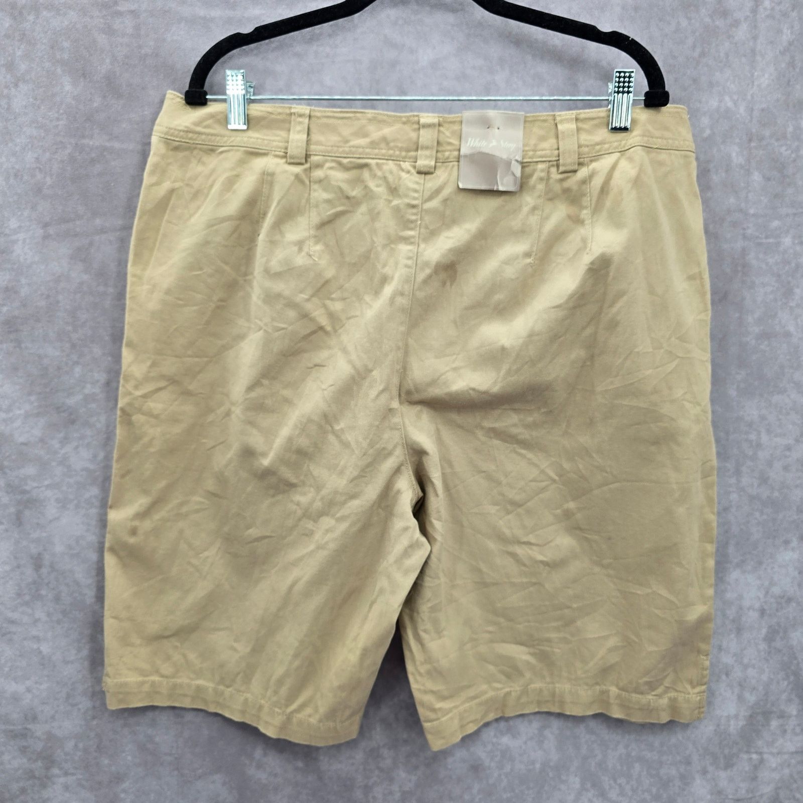 Other White Stag Tan Bermuda Flat Front Cotton Shorts Plus 18 Size 40" / US 18 - 2 Thumbnail