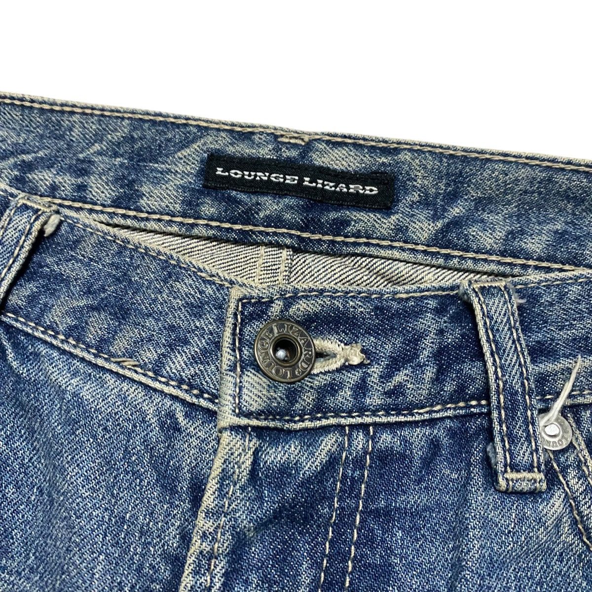 Lounge Lizard Vintage Lounge Lizard Distressed Denim Jeans Size US 31 - 7 Thumbnail