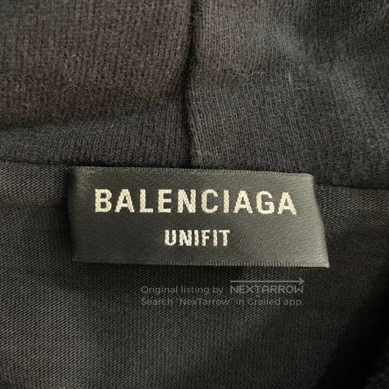 Balenciaga Balenciaga New with Tags - Black Ripped Hole Hooded Sweats Size US XS / EU 42 / 0 - 6 Thumbnail