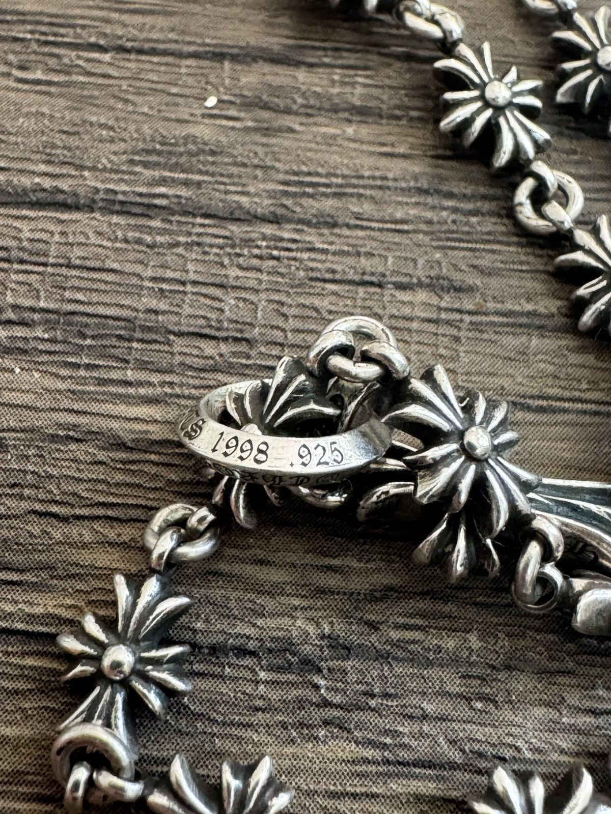 Chrome Hearts Chrome hearts tiny E rosary choke chain Size ONE SIZE - 10 Thumbnail