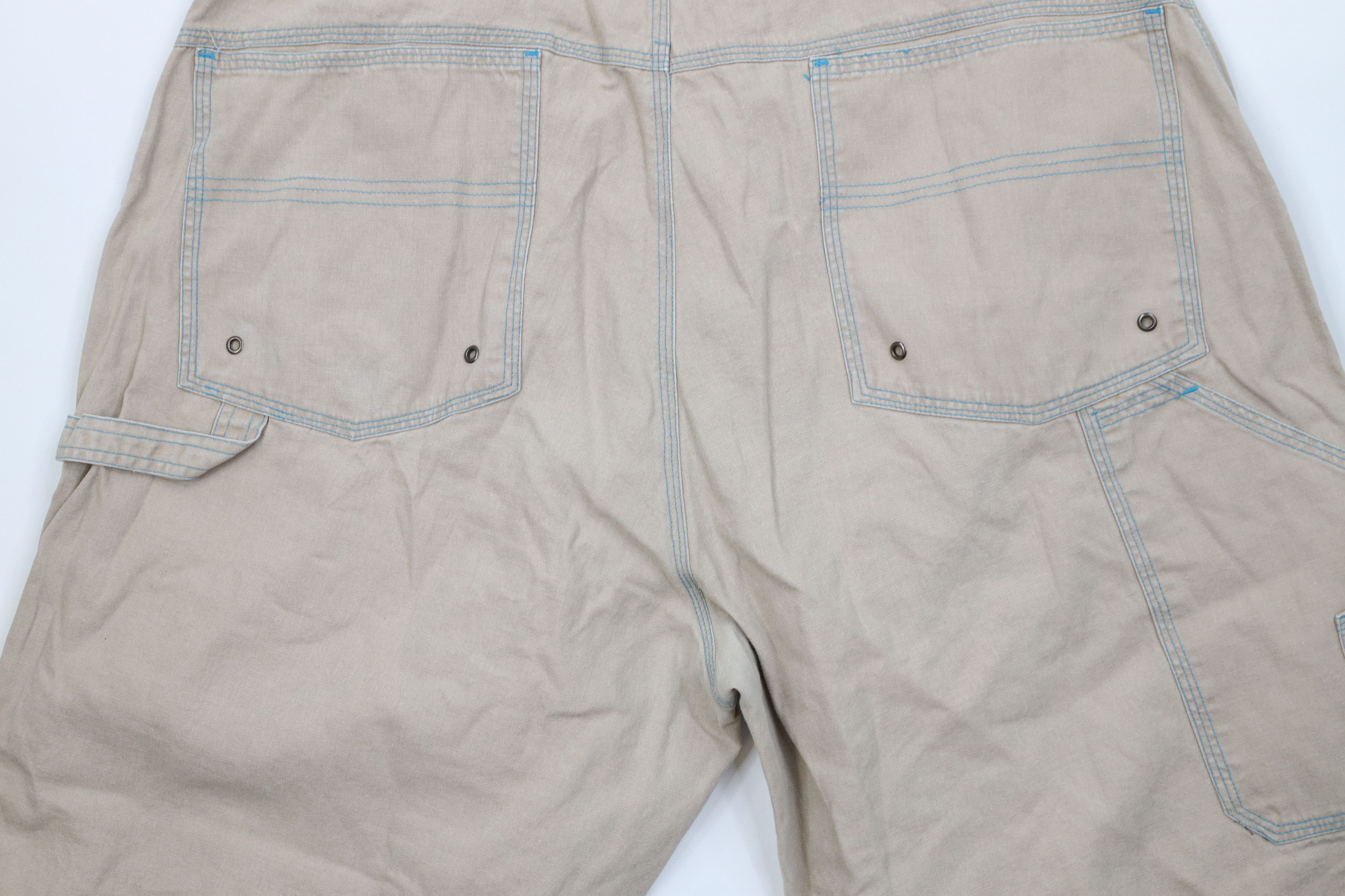 Vintage Vintage 90s Y2K Streetwear Pocket Skateboard Cargo Shorts Size US 36 / EU 52 - 9 Thumbnail