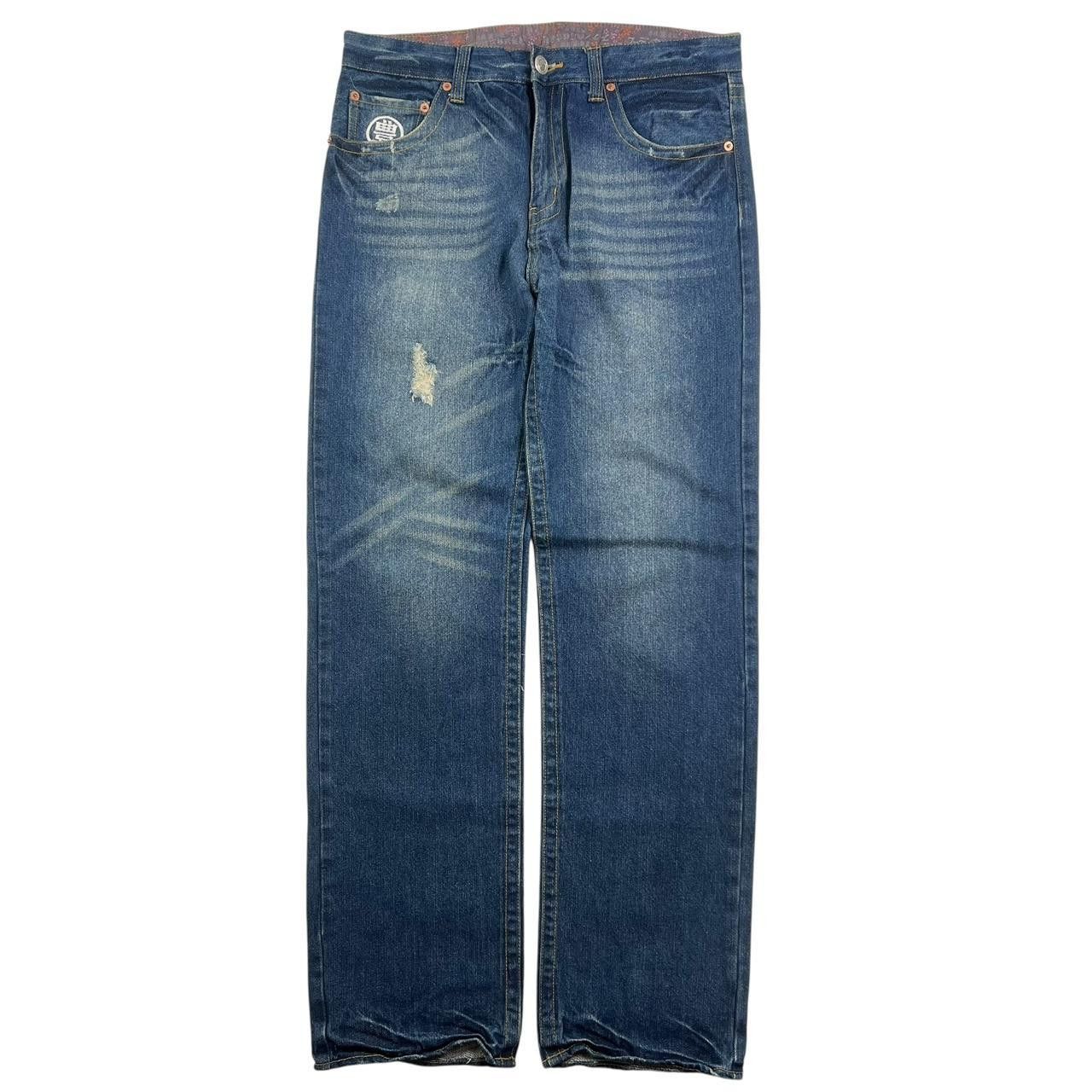 Japanese Brand Vintage Embroidered Lucky Cat Japanese Denim Jeans Waist 34 Size US 34 / EU 50 - 8 Thumbnail
