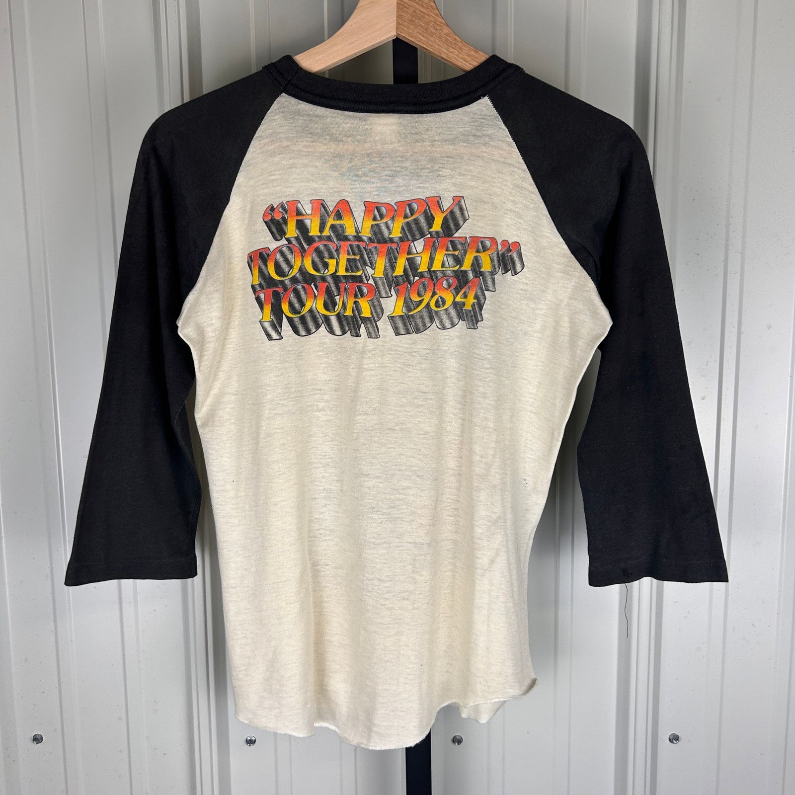 Hanes The Turtles 1984 Happy Together Tour Small Raglan Shirt Size US S / EU 44-46 / 1 - 4 Thumbnail