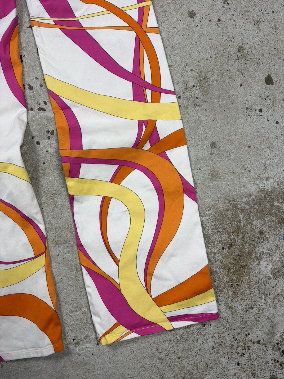 Versace Jeans Couture 2000s Versace Jeans Couture Abstract Print Multicolor Pants Size 29" - 15 Thumbnail