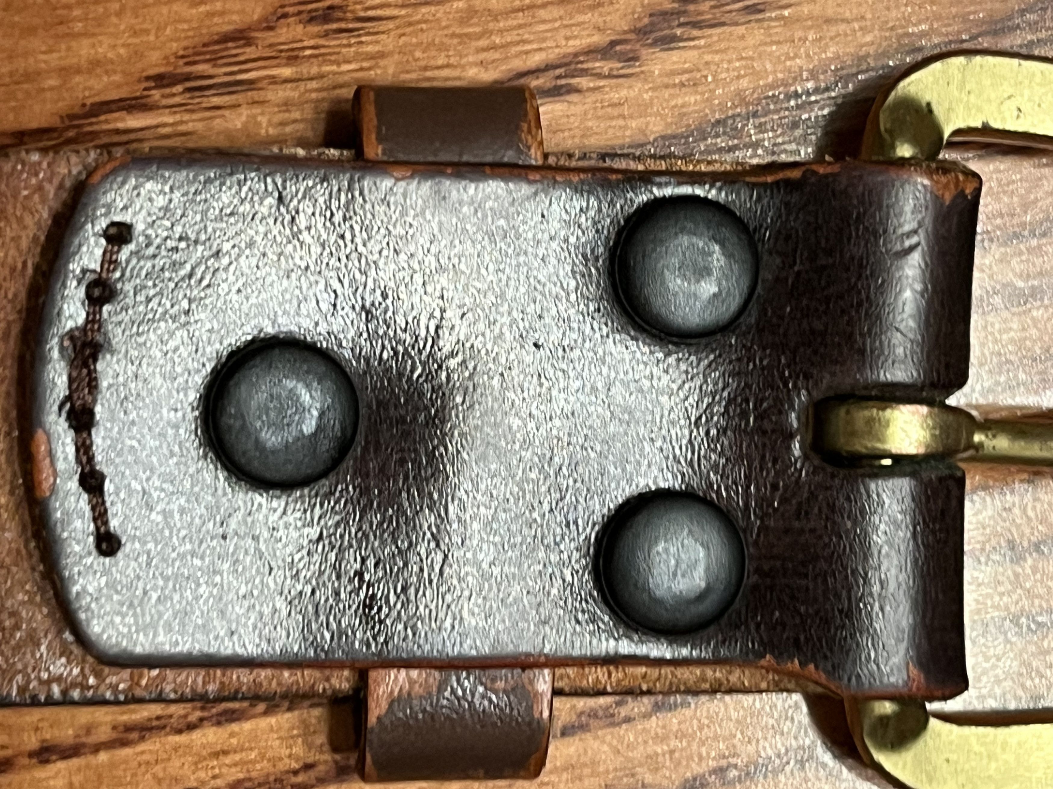 Wrangler Vintage Wrangler Leather Belt with Eagle Design Size XXXL Size 46 - 2 Thumbnail