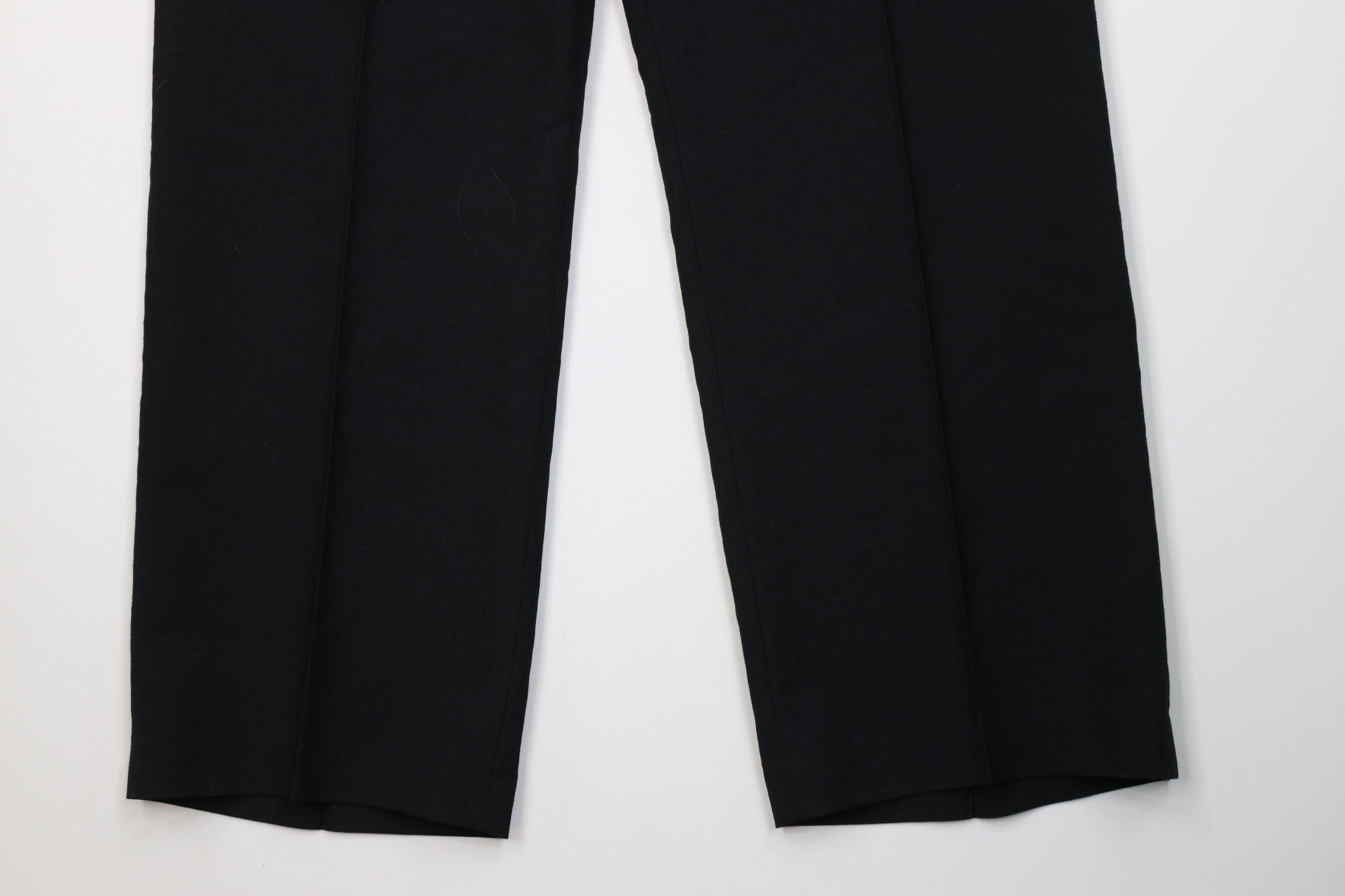 Vintage Vintage 70s Streetwear Knit Wide Leg Chino Pants Black USA Size US 38 / EU 54 - 4 Thumbnail