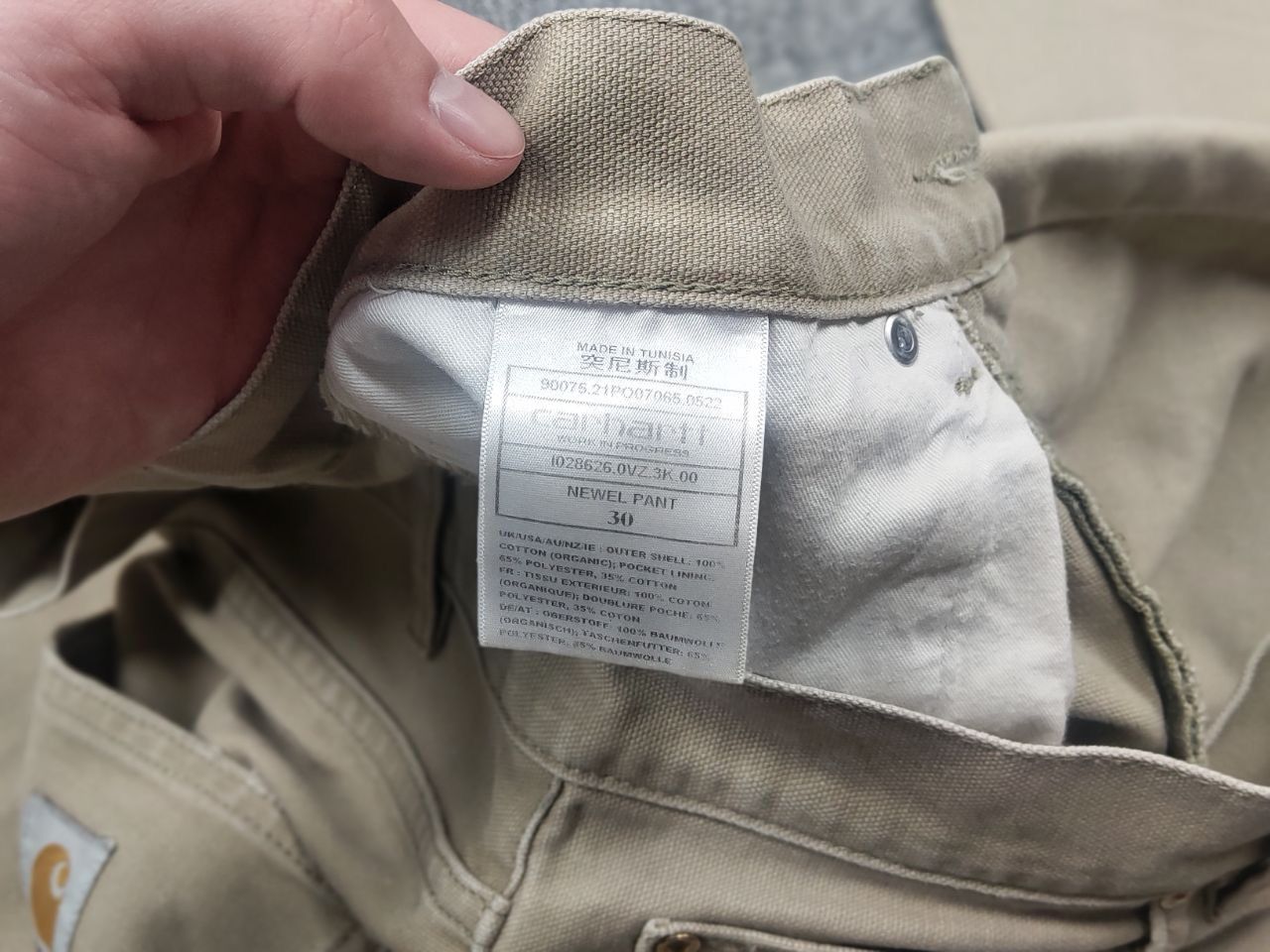Carhartt Vintage 90's Carhartt USA Faded Canvas Newel Trouser Pants Size US 30 / EU 46 - 15 Thumbnail