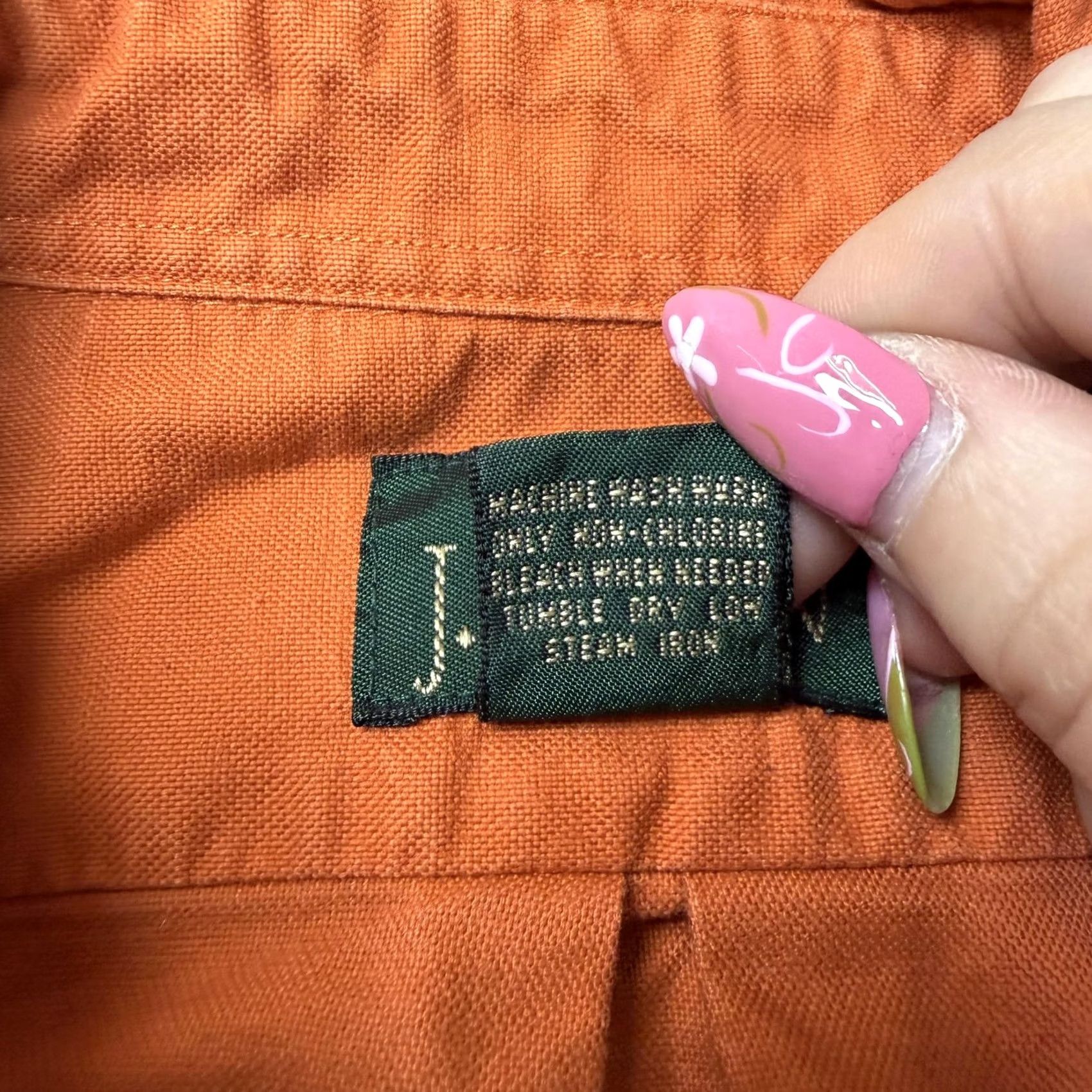 J.Crew J.Crew Shirt Mens XL Orange Solid Long Sleeve Button Up Cotton Casual Fall Size US XL / EU 56 / 4 - 4 Thumbnail