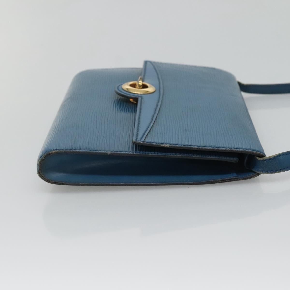 Louis Vuitton LOUIS VUITTON Epi Pochette Arche Shoulder Bag Blue M52575 Size ONE SIZE - 4 Thumbnail