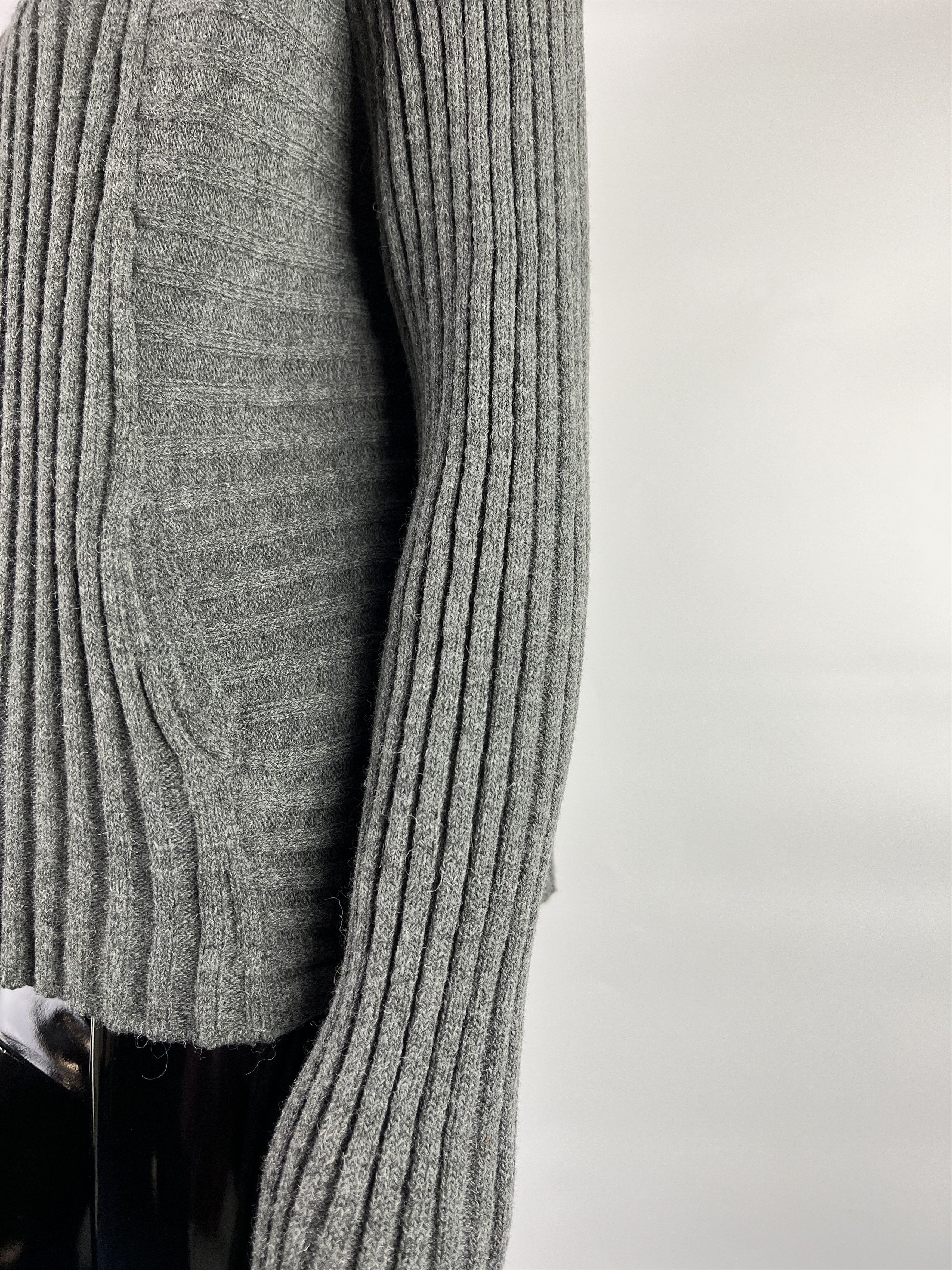 Sarah Pacini × Vintage Rare Vtg Sarah Pacini Full Zip Ribbed Merino Wool Sweater Size ONE SIZE - 6 Thumbnail