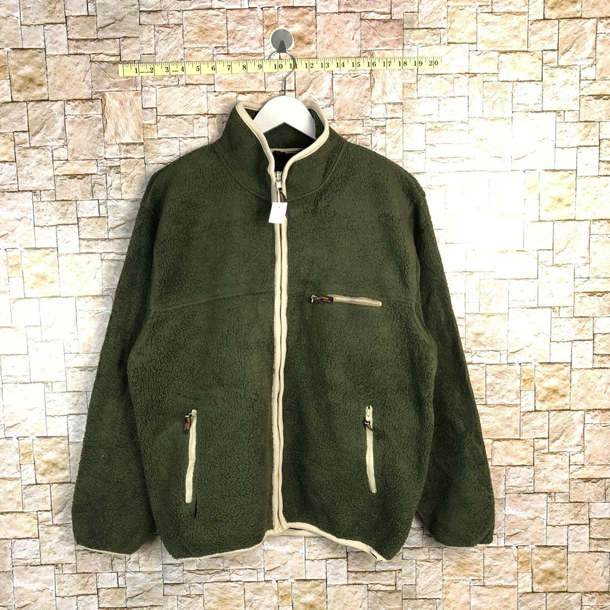 Japanese Brand Ancestress Green Jacket sweater #A308 Size US L / EU 52-54 / 3 - 1 Thumbnail