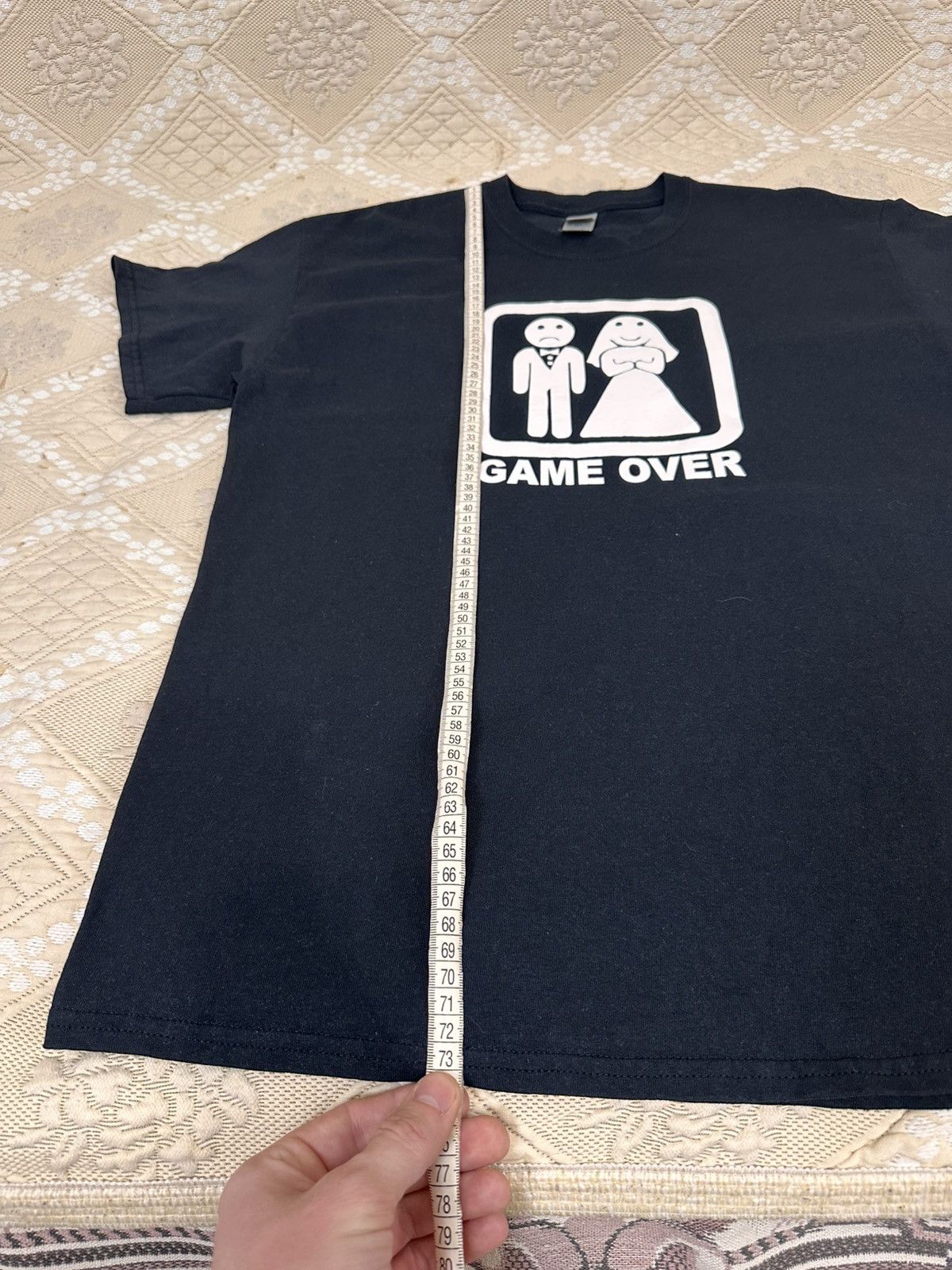 Vintage 🔥 90s 2000s Y2K VTG Vintage Game Over Marriage Funny T Shirt Size US L / EU 52-54 / 3 - 7 Thumbnail