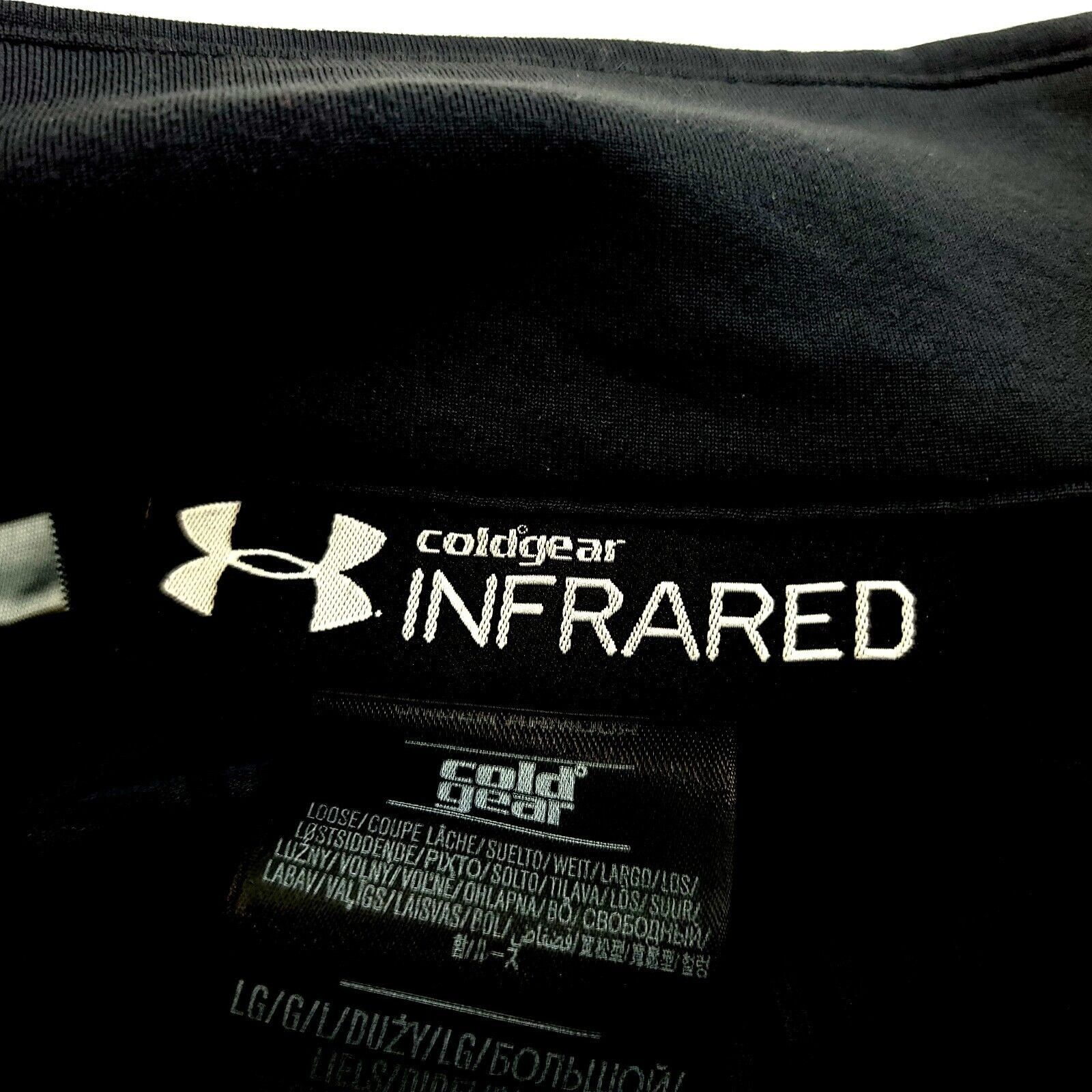 Under Armour Under Armour Coldgear Infared Gray Orange Striped 1/4 Zip Lo Size US L / EU 52-54 / 3 - 8 Thumbnail