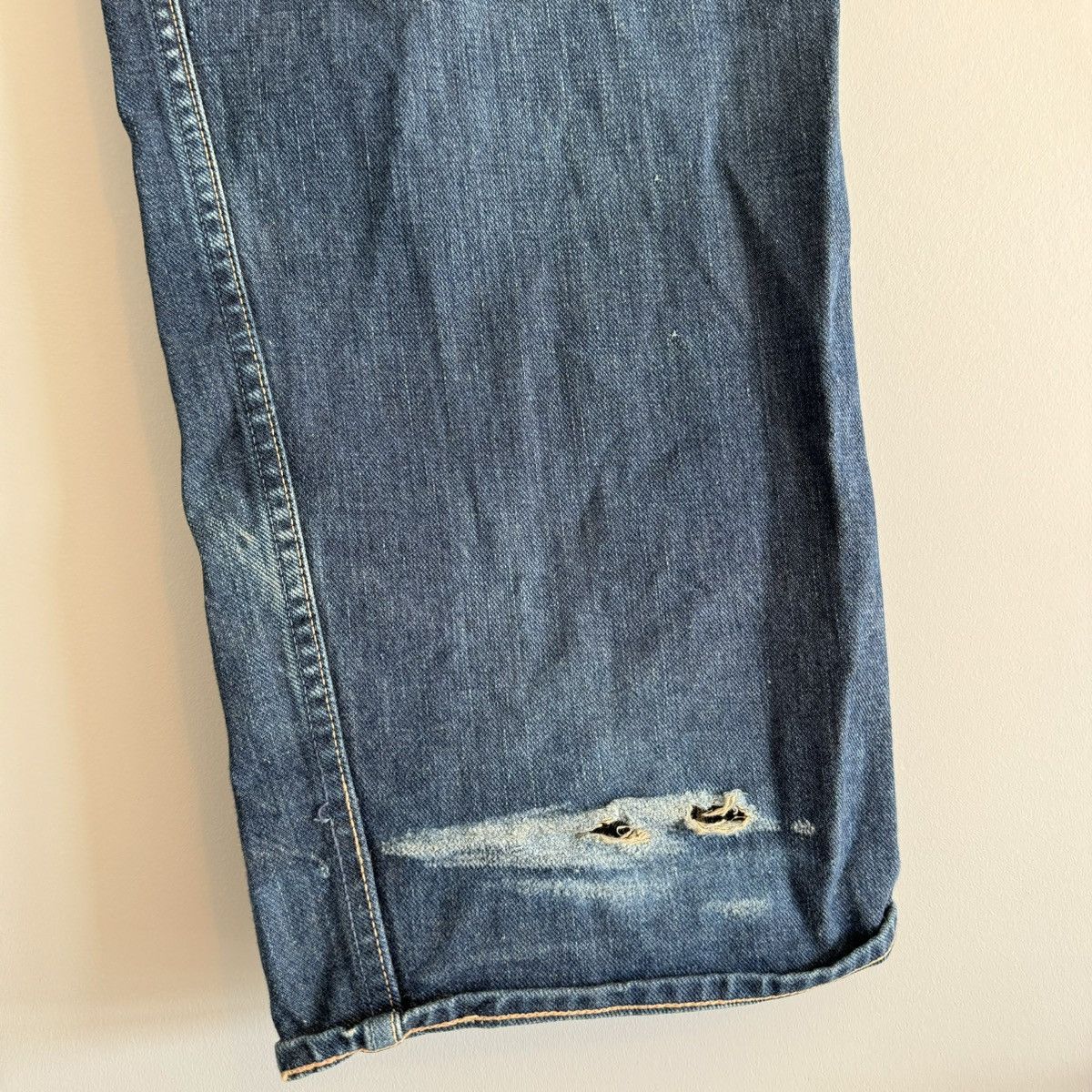 Bape OG BAPEXCLUSIVE Painted Logo Denim Jeans Size US 34 / EU 50 - 7 Thumbnail