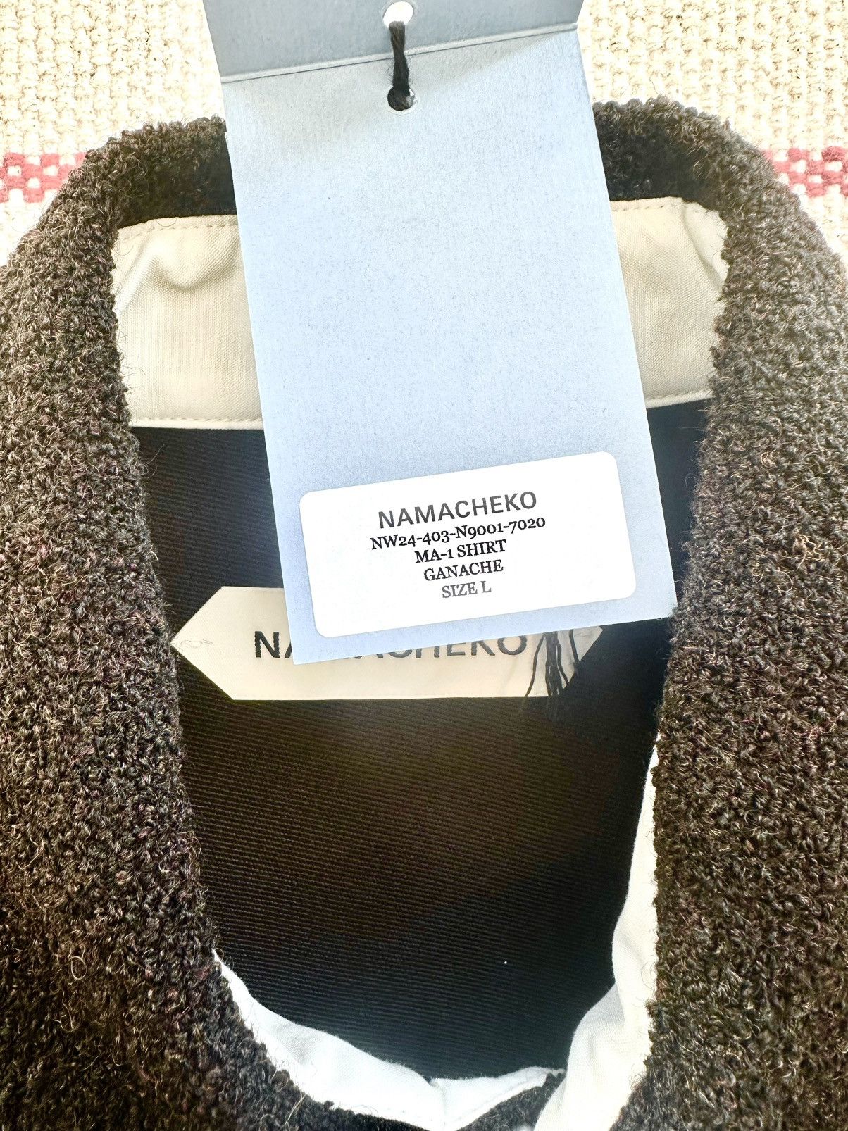 Namacheko New With Tags FW24-25 MA-1 Shirt in in Black Size US L / EU 52-54 / 3 - 19 Thumbnail