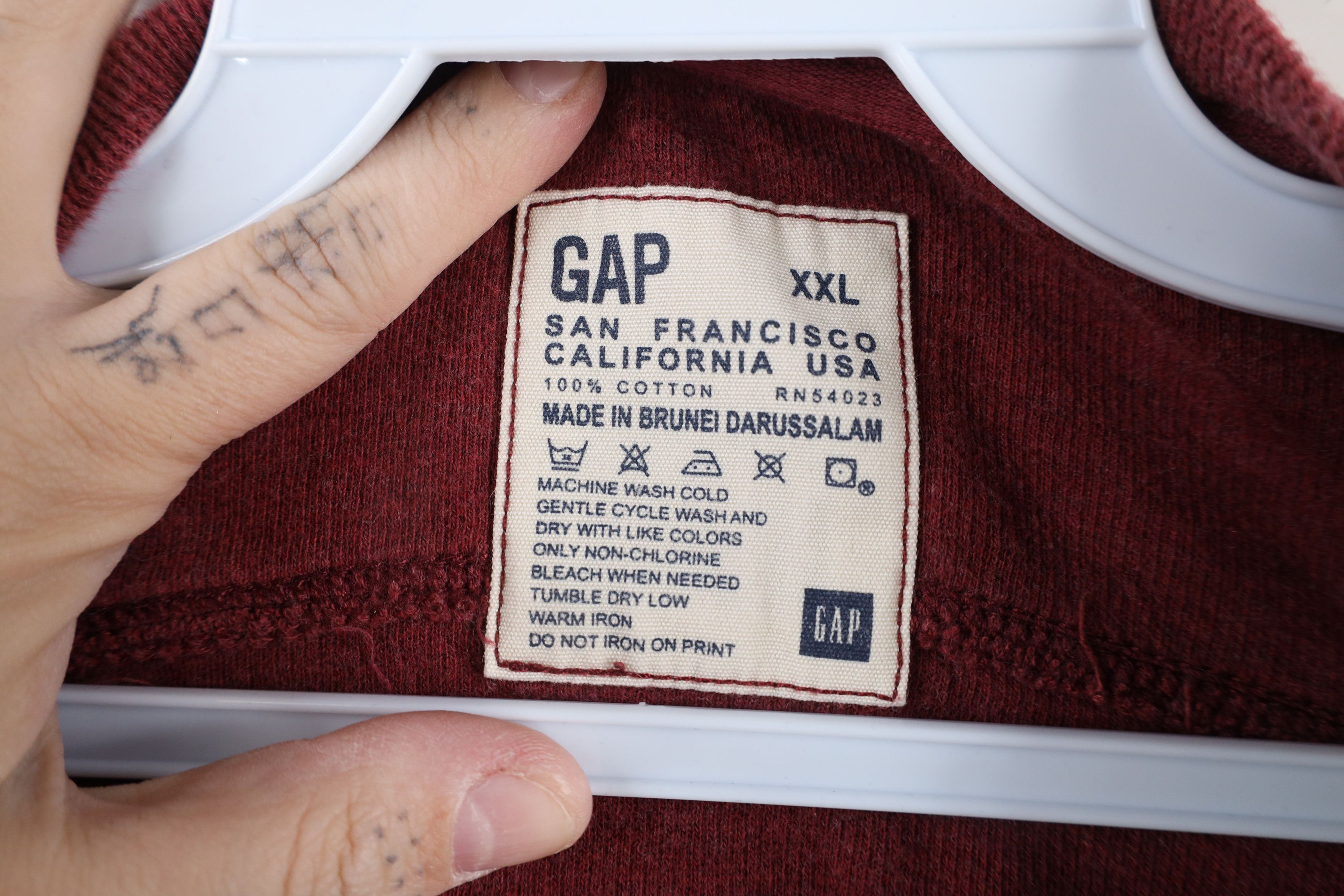 Gap × Vintage Vintage Gap Heavyweight Ribbed Knit Long Sleeve T-Shirt Size US XXL / EU 58 / 5 - 4 Thumbnail