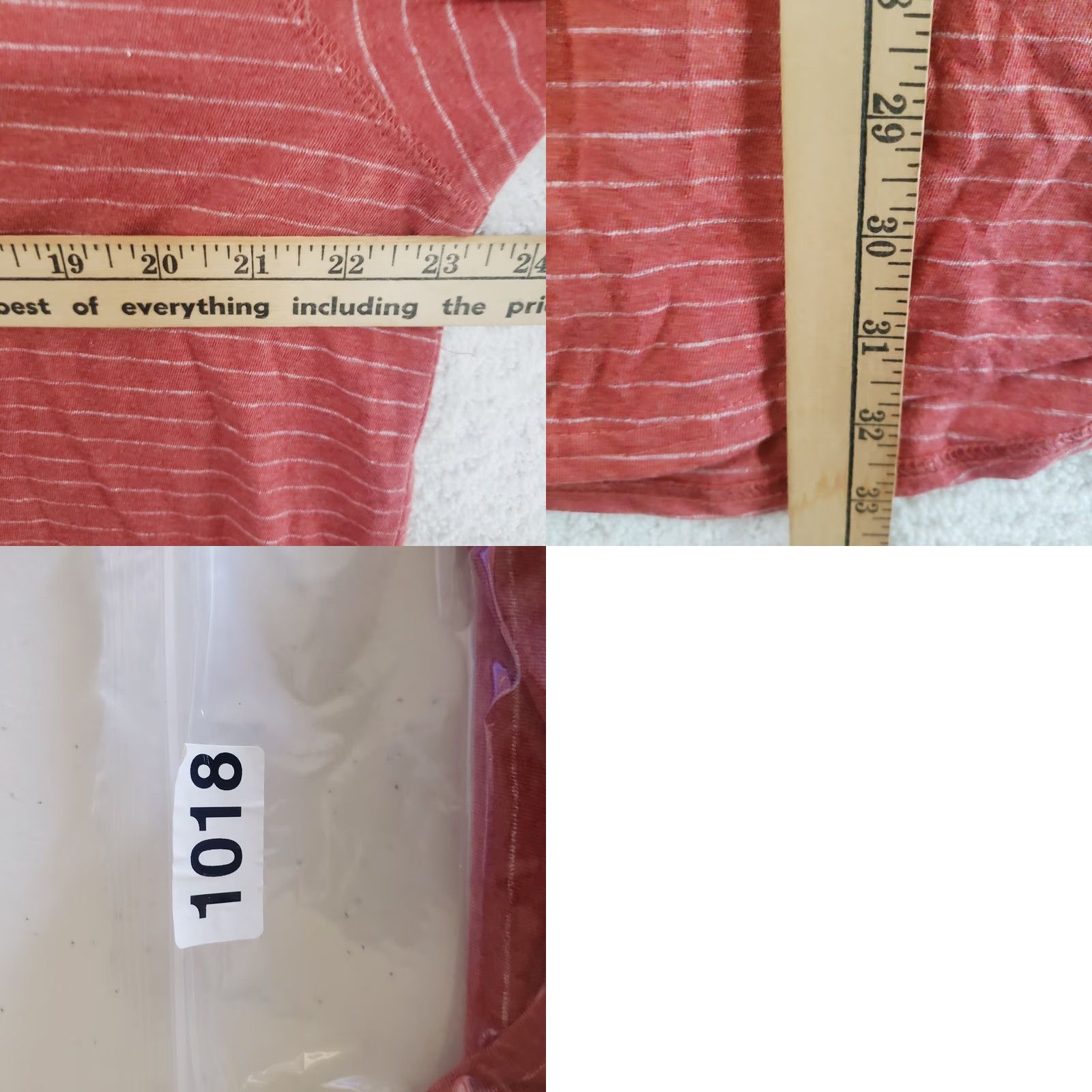 Eddie Bauer Eddie Bauer Men's Red Striped Pullover Crew Neck Short Sleeve Henley Tee Tall L Shirt Size US L / EU 52-54 / 3 - 10 Thumbnail
