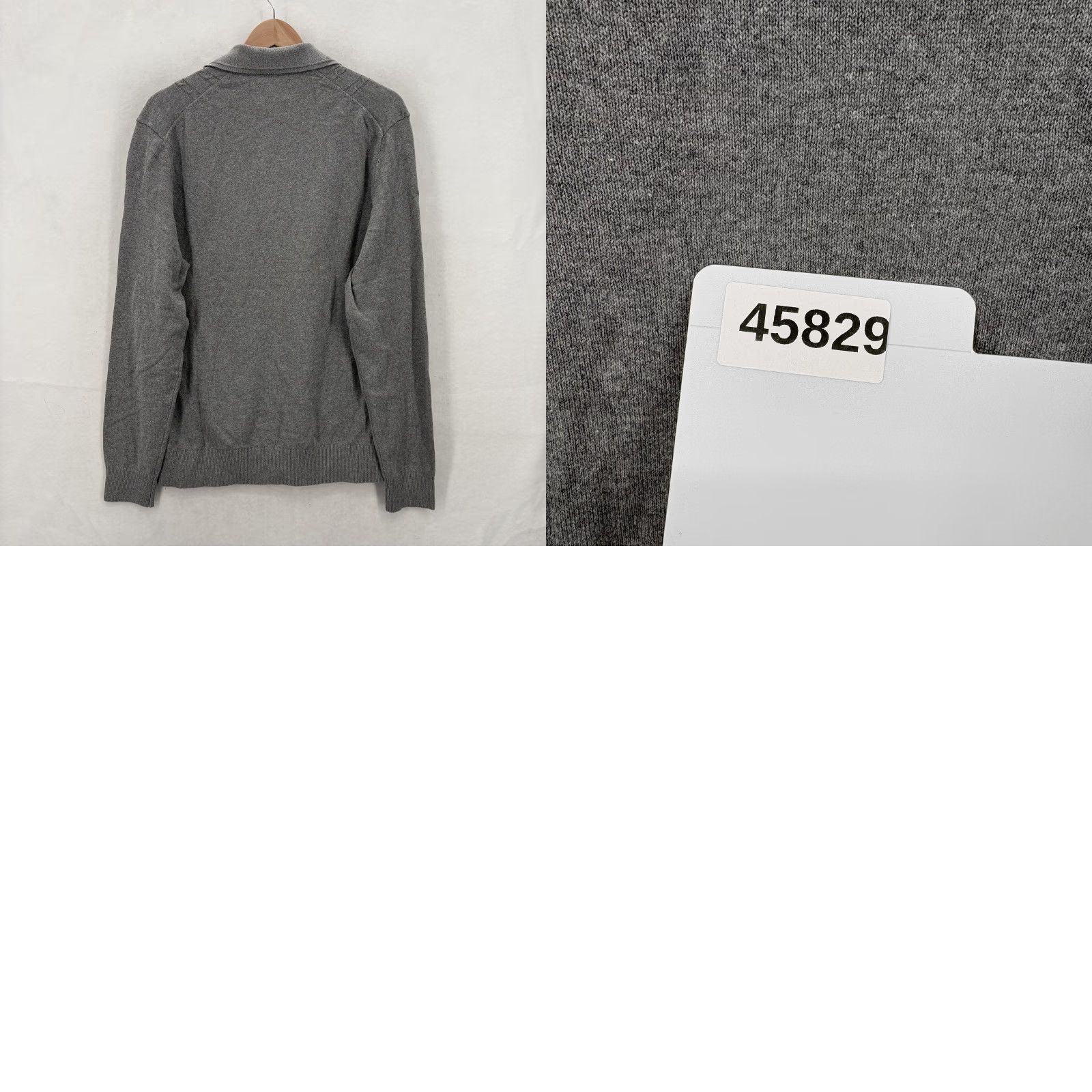 Ben Sherman Ben Sherman Sweater Mens Medium Gray Heather Knit Collared Long Sleeve Polo Size US M / EU 48-50 / 2 - 9 Thumbnail