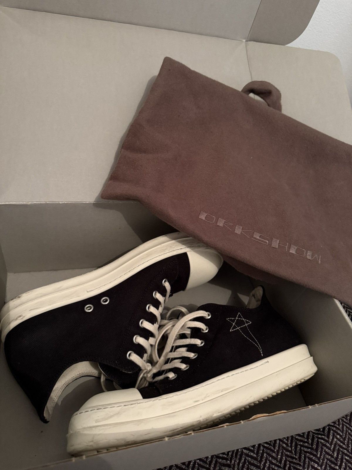 Rick Owens Rick Owens Drkshdw Pentagram Lows Size US 7 / EU 40 - 8 Thumbnail