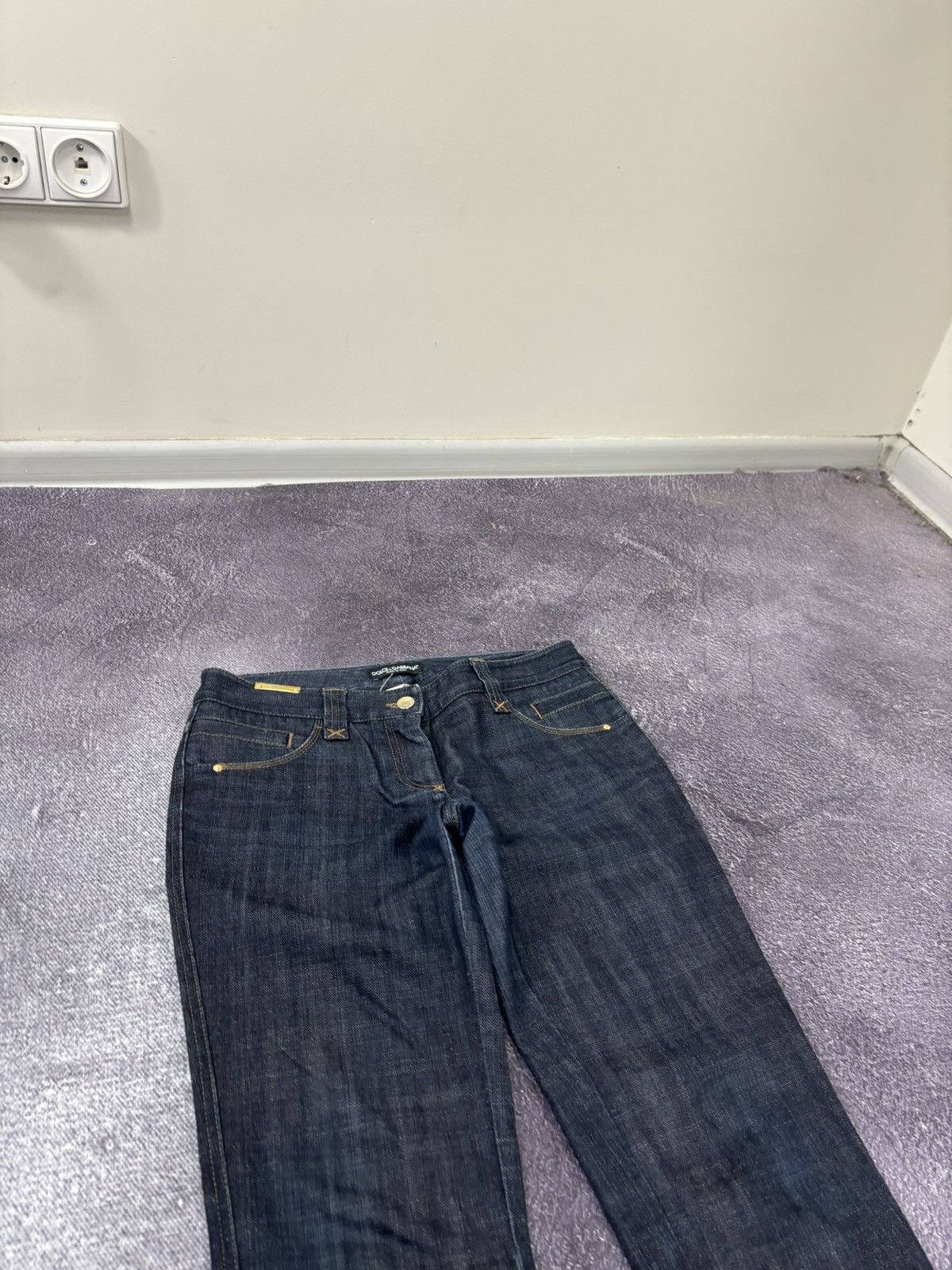 Dolce & Gabbana Dolce & Gabbana Women’s Zip Luxury Avant Garde Tapered Jeans Size 27" / US 4 / IT 40 - 13 Thumbnail