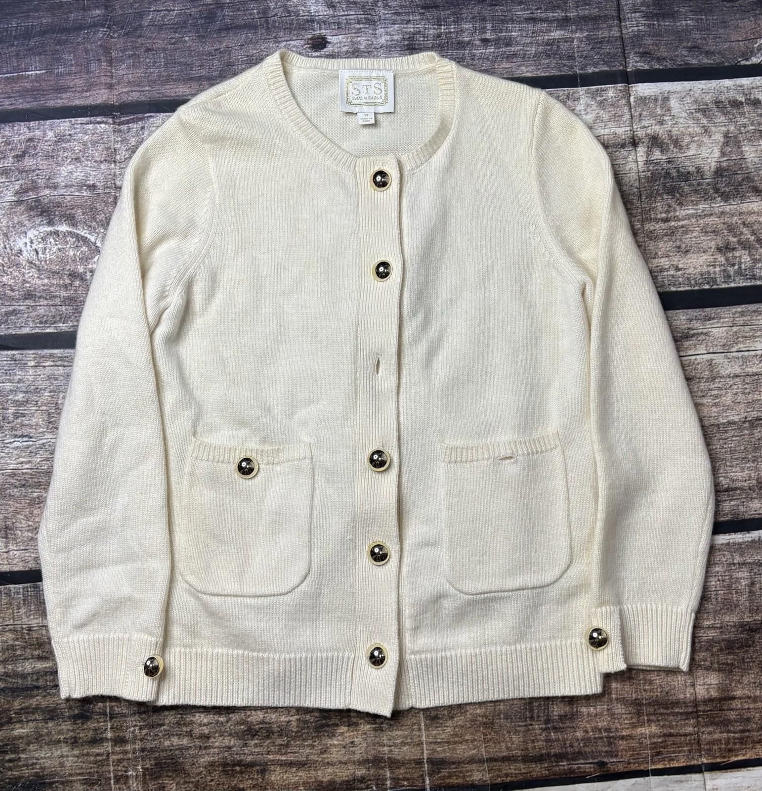 Other Sail to Sable Cardigan Sweater Womens Medium Lambswool Ivory Size M / US 6-8 / IT 42-44 - 1 Thumbnail