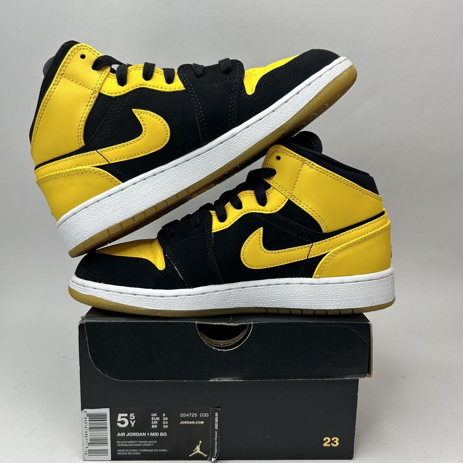Nike Nike Air Jordan 1 Retro Mid BG “New Love” 2017 orn Size US 7 / EU 40 - 3 Thumbnail