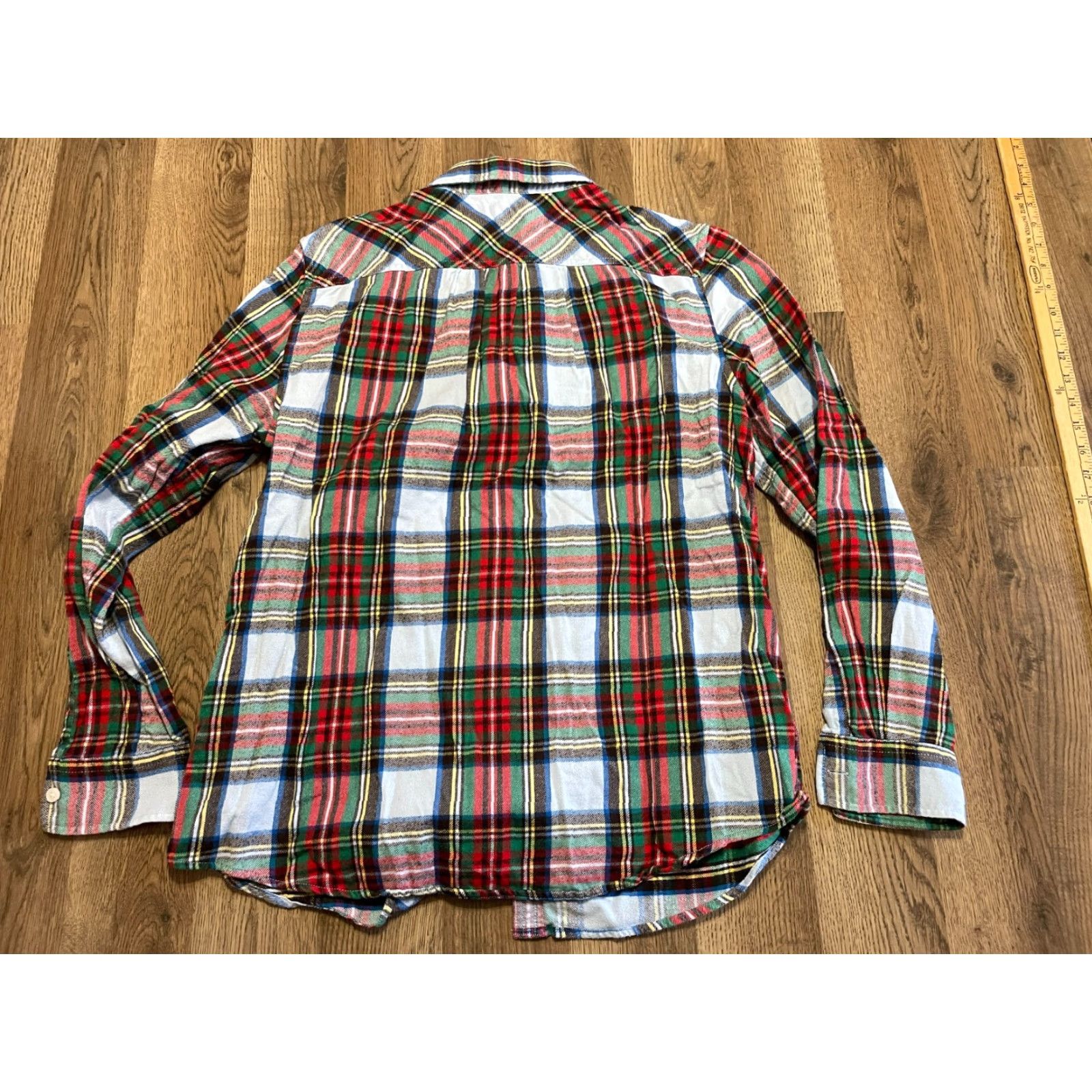 Lands' End Lands' End Shirt Men XL Multicolor Plaid Button Up Long Sleeve Flannel Size US XL / EU 56 / 4 - 2 Thumbnail