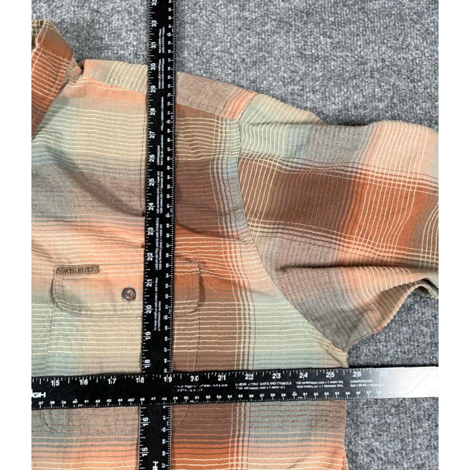 Vintage VTG Grunge Shadow Plaid Shirt Adult XL Textured Lightweight Viscose Outdoor Size US XL / EU 56 / 4 - 4 Thumbnail