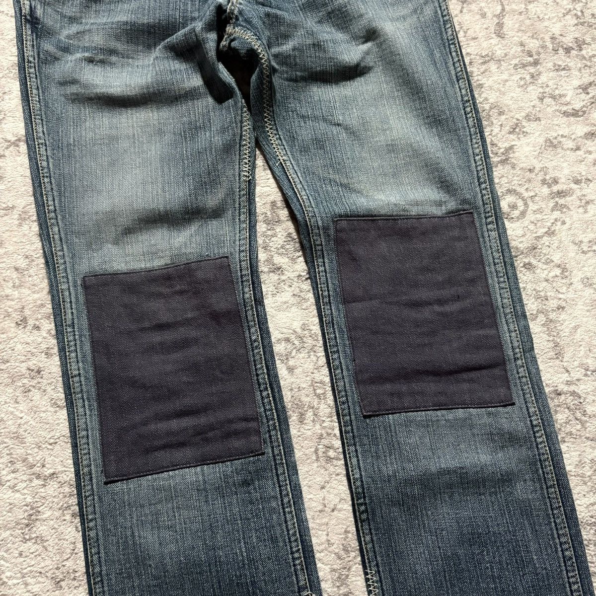 Number (N)ine Number (N)ine SS03 Kurt Cobain Patchwork Blue Jeans | 30 Size US 30 / EU 46 - 3 Thumbnail