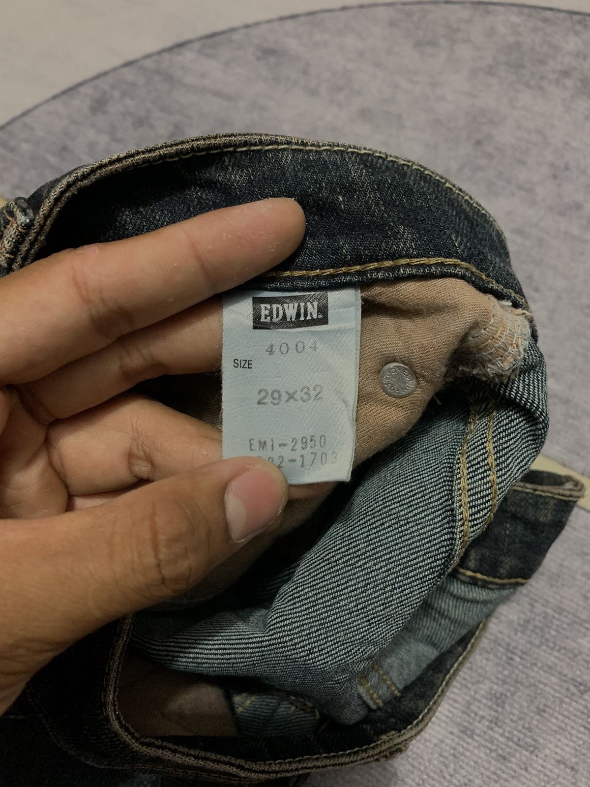 Vintage Y2K EDWIN BOOT CUT DENIM PANTS Size US 27 - 9 Thumbnail