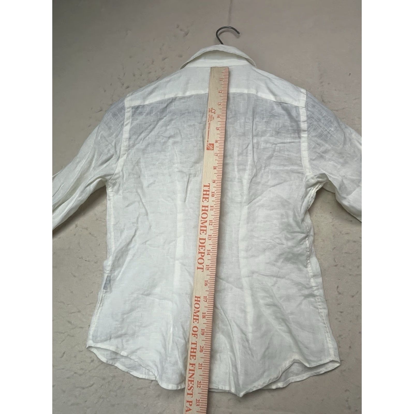 Ralph Lauren Lauren Ralph Lauren Exclusive 100% Linen Shirt Button Down Yellow Petite Size XXS / US 00 / IT 34 - 4 Thumbnail