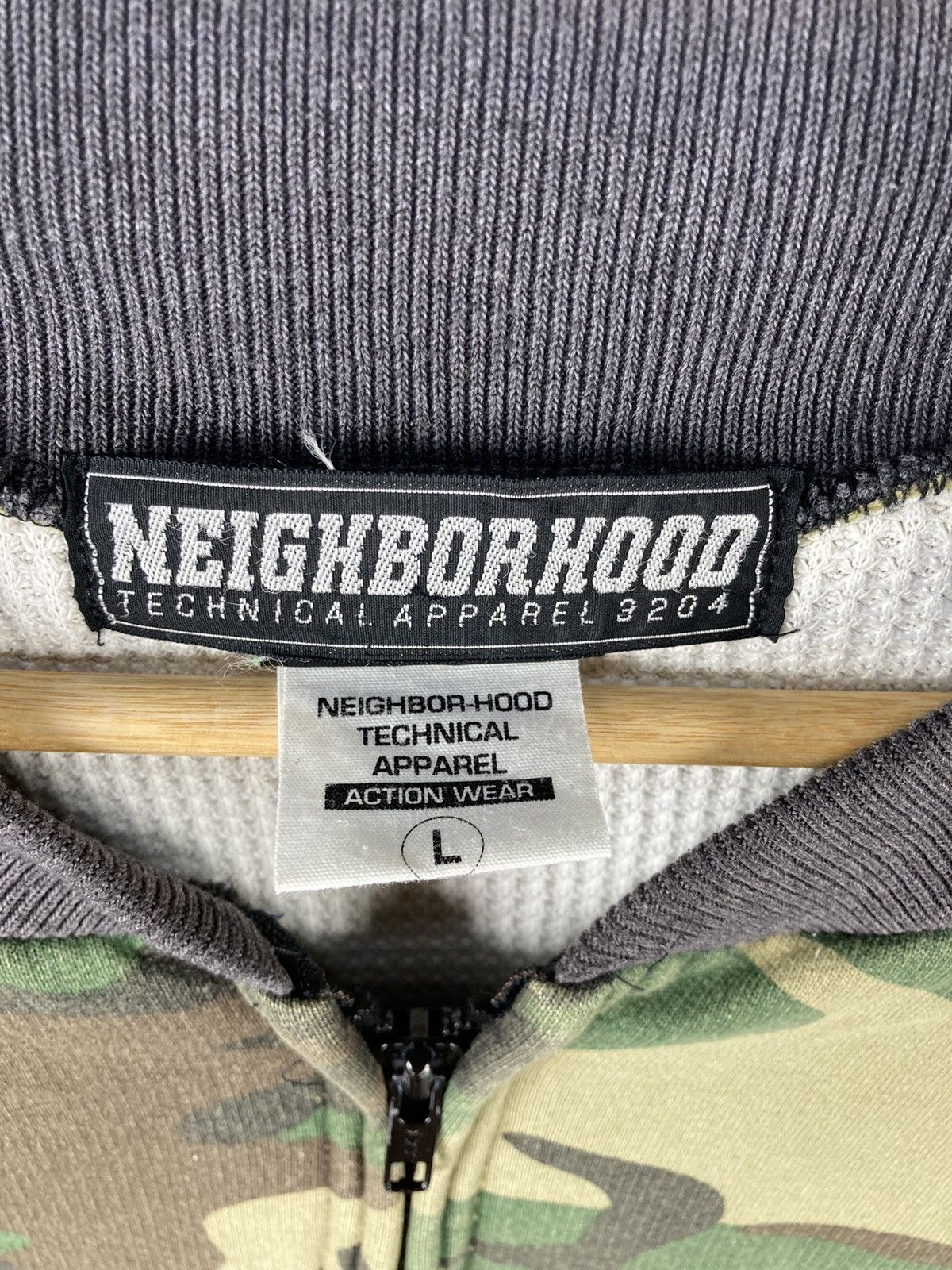 Japanese Brand × Neighborhood Neighborhood Technical Apparel 3204 NBHD Army Bomber Sweater Size US L / EU 52-54 / 3 - 8 Thumbnail