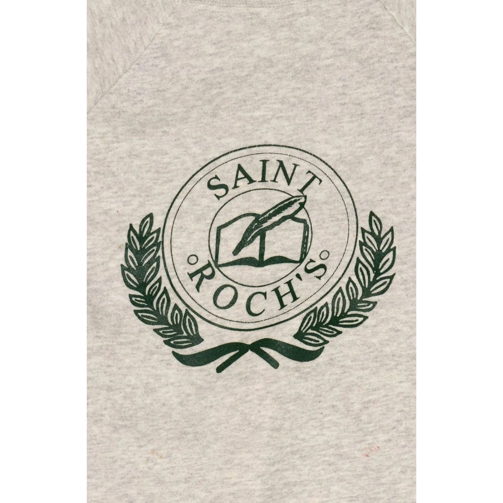 Hanes VINTAGE Hanes Saint Roch's School Sweatshirt Gray 1990s XL Long Sleeve Cotton / Polyester Mens Womens Boys Girls Size US XL / EU 56 / 4 - 2 Thumbnail