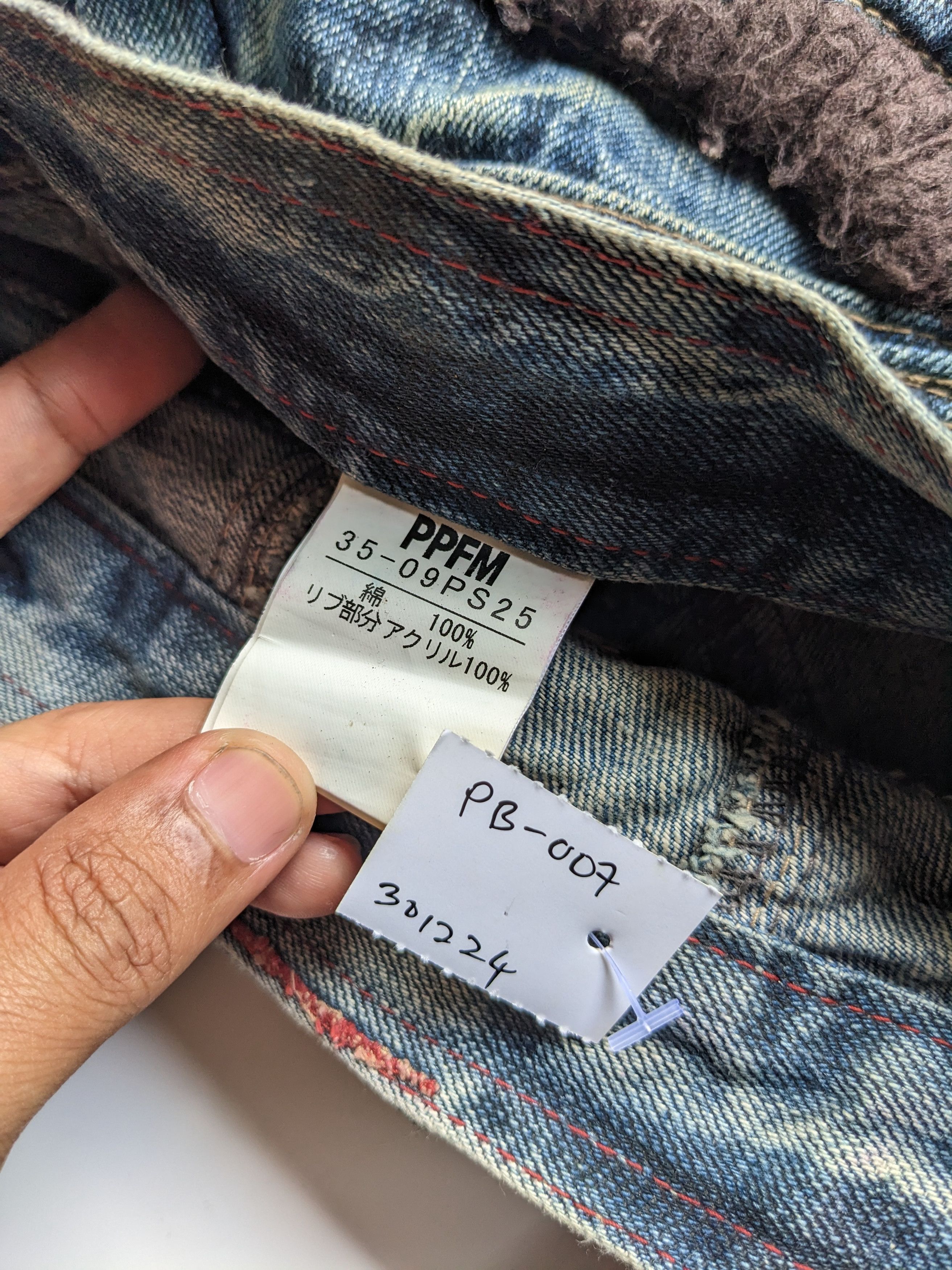 If Six Was Nine PPFM acidwash distressed jeans Size US 33 - 10 Thumbnail