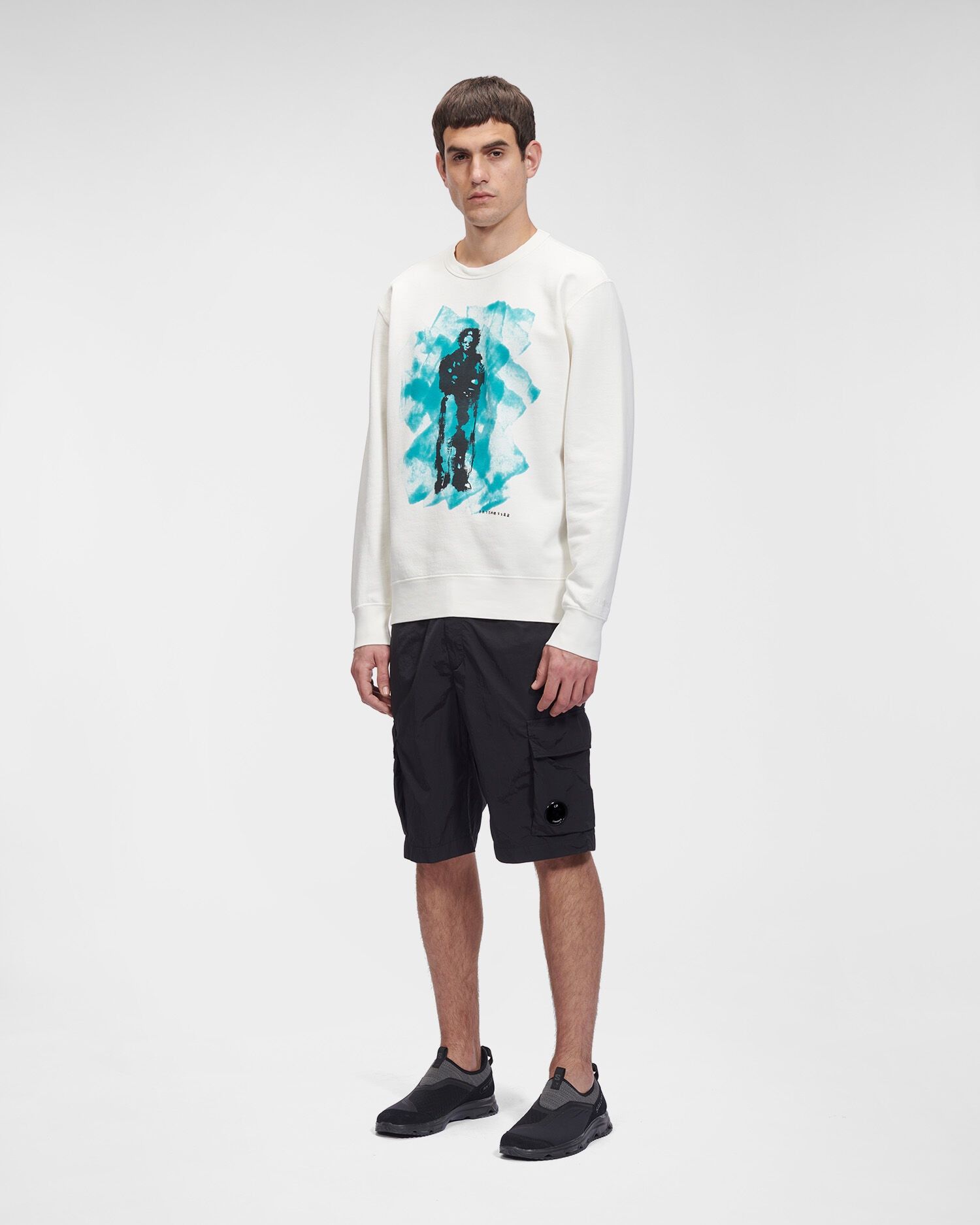 C.P. Company o1y1224 Crewneck Sweatshirt in Ivory Size US XS / EU 42 / 0 - 3 Thumbnail