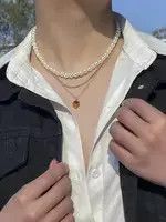 Japanese Brand Punk Style Aesthetic Pearl 3pc Set Size ONE SIZE - 5 Thumbnail